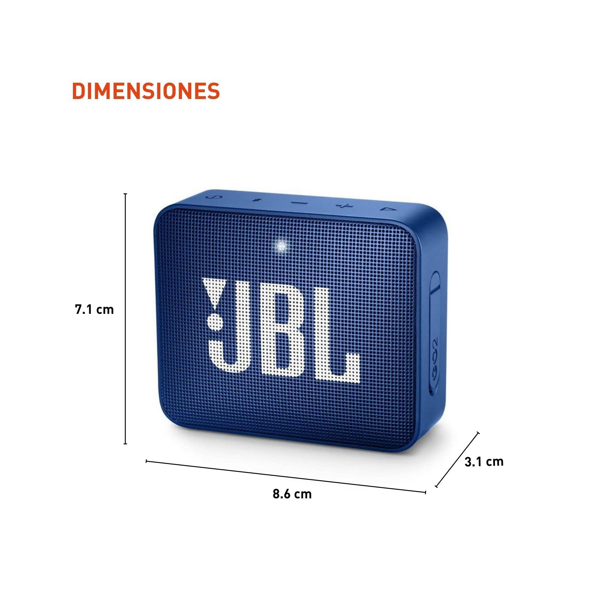 Foto 3 | Altavoz Bluetooth Jbl Go2 Impermeable Ultraportátil Azul - Venta Internacional