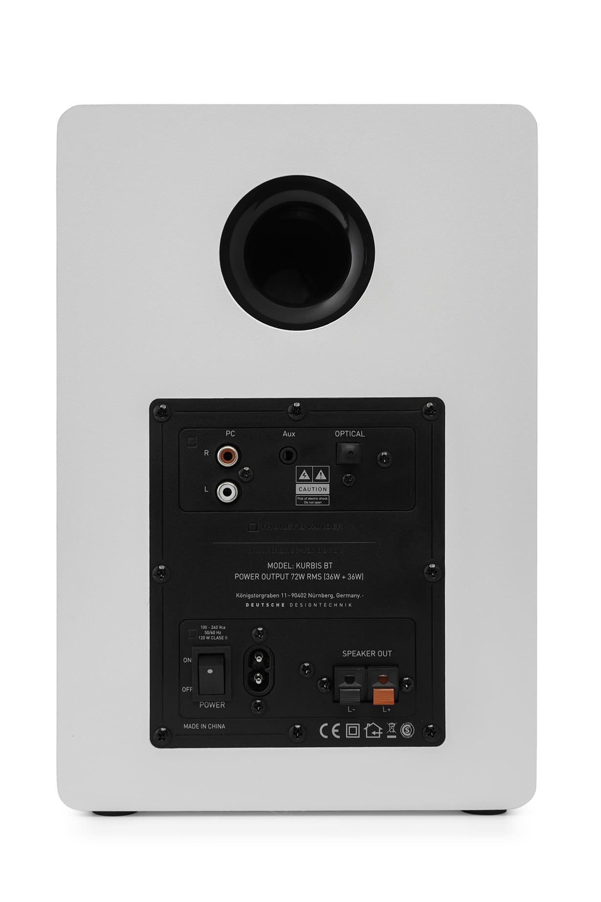 Foto 4 pulgar | Bocinas Thonet & Vander Kürbis 2.0 Bluetooth 5.0  Control Remoto 72w Rms  Rca  Óptico – Blanco