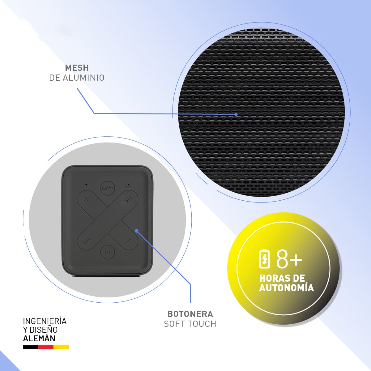 Foto 6 pulgar | Bocina Portátil Thonet & Vander Frei – 16w Rms  Bluetooth 5.0  Ipx4  Tws  Batería 16 H