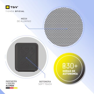 Foto 6 | Bocina Portátil Thonet & Vander Frei Topp – 24w Rms Bluetooth 5.0 Tws Ipx4
