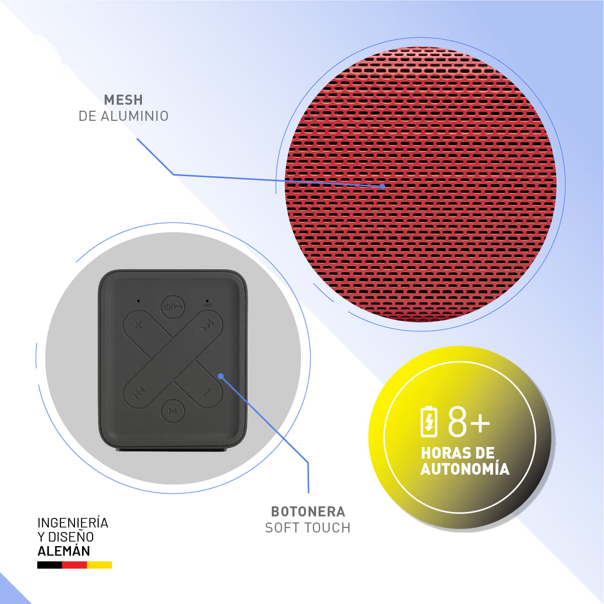 Foto 7 pulgar | Bocina Portátil Thonet & Vander Frei – 16w Rms  Bluetooth 5.0  Ipx4  Tws  Batería 16 H