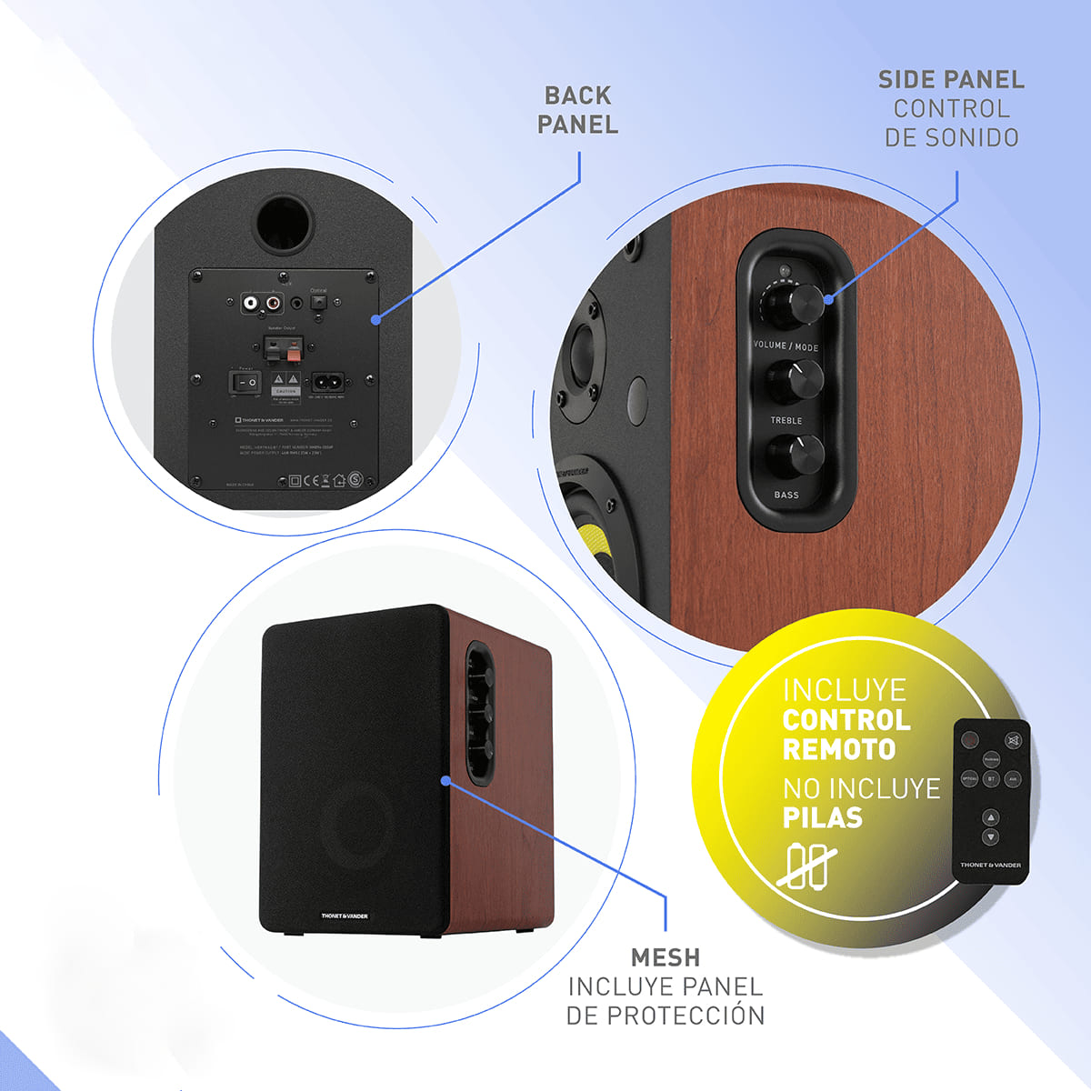 Foto 8 pulgar | Bocinas Thonet & Vander con Bluetooth