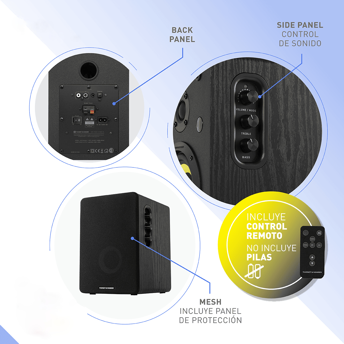 Foto 7 pulgar | Bocinas Thonet & Vander con Bluetooth