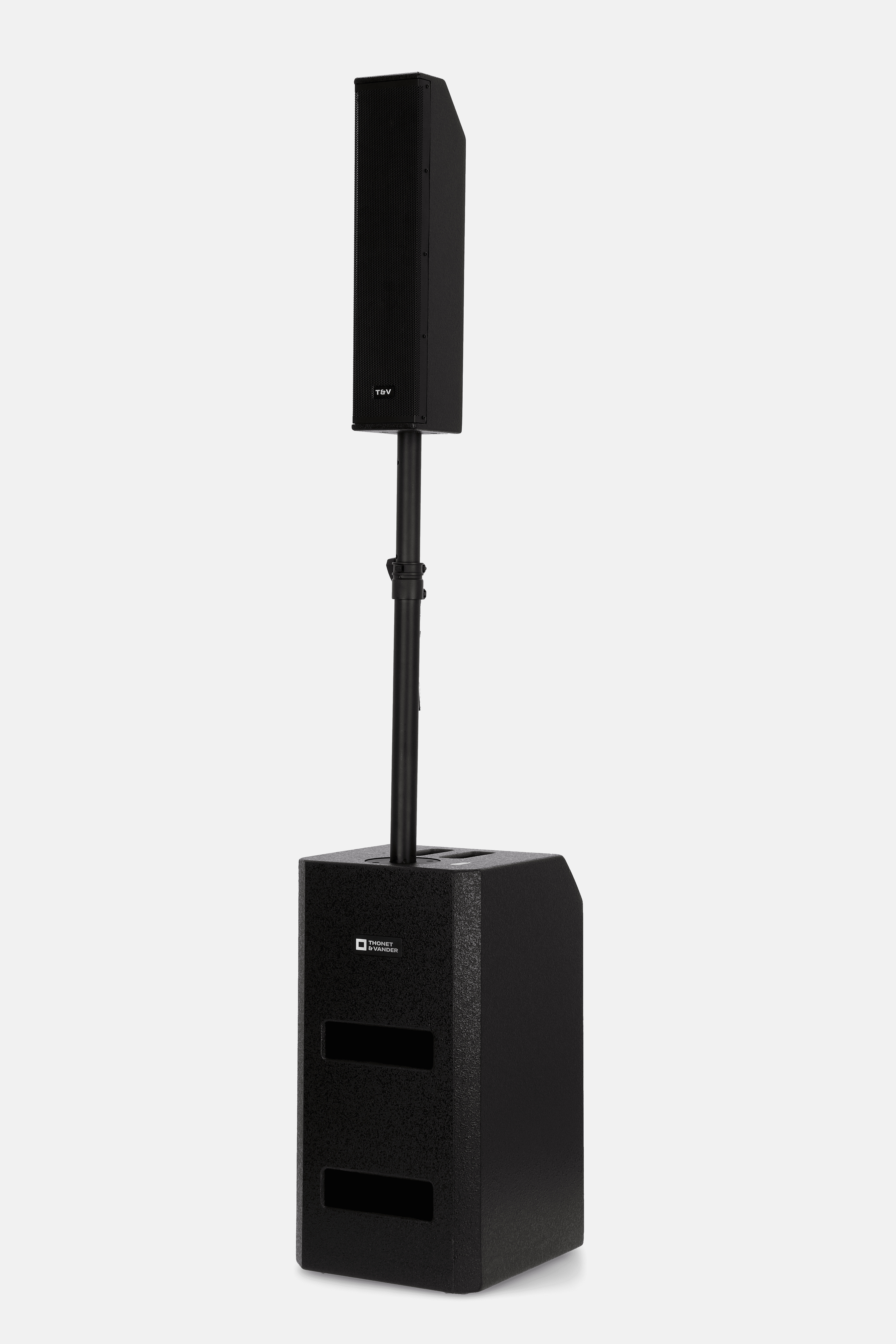 Bocina Pa Activa Thonet & Vander Tl600 – 600w Rms  Formato Columna 3 Vías  Bluetooth Y Crossover Variable
