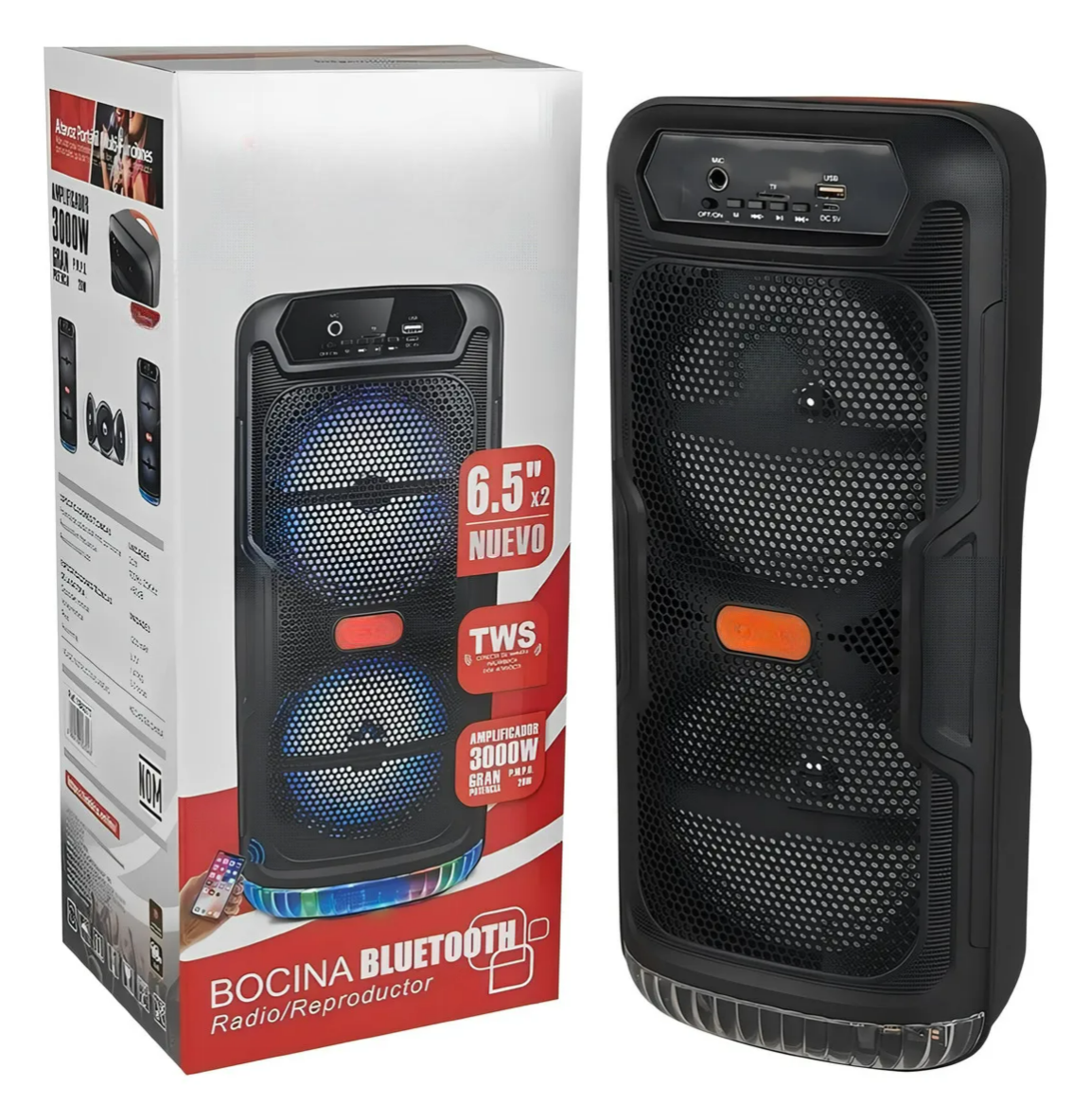 Foto 6 pulgar | Bocina Bluetooth Recargable Vb627