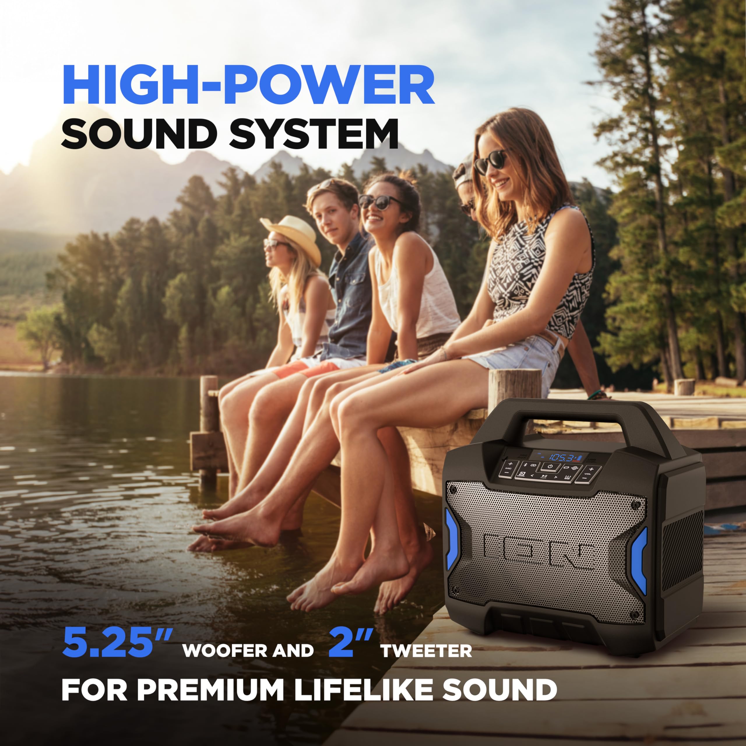 Foto 4 pulgar | Altavoz Bluetooth Portátil Para Exteriores Ion Tailgater Boom 60w - Venta Internacional.