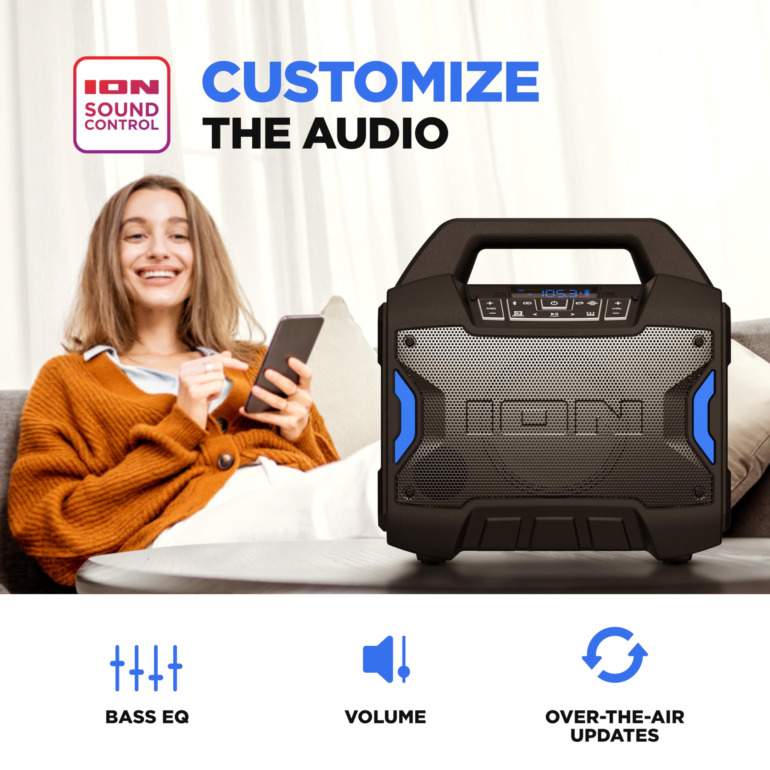 Foto 6 pulgar | Altavoz Bluetooth Portátil Para Exteriores Ion Tailgater Boom 60w - Venta Internacional.