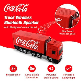 Foto 4 | Bocina Bt Coca-cola Truck Pop Bottle