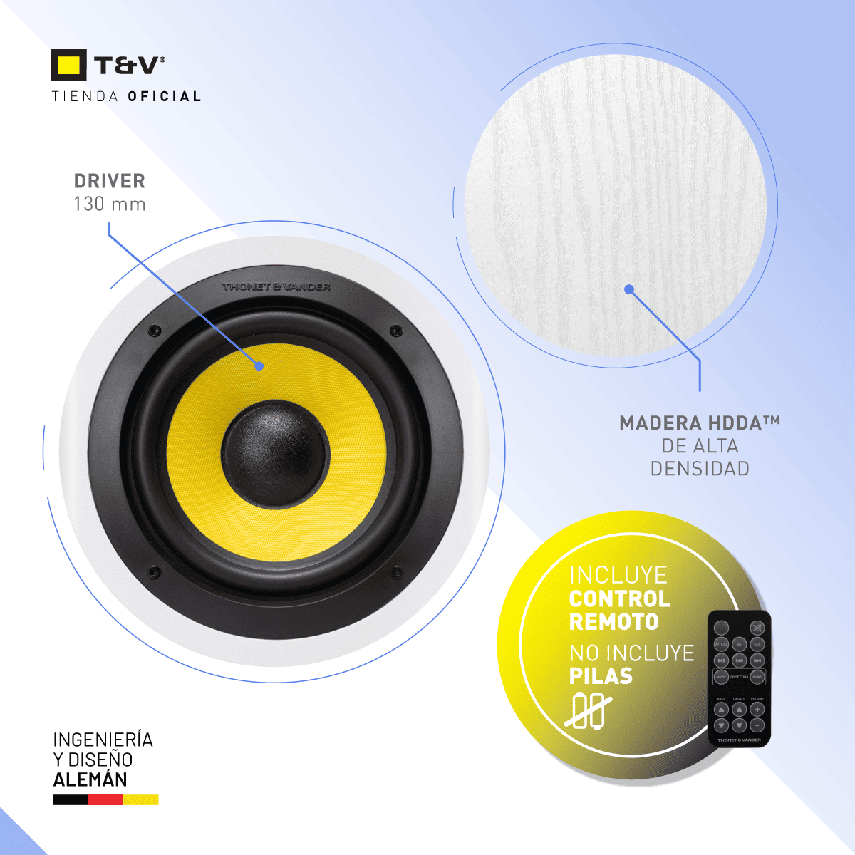 Foto 6 pulgar | Bocinas 2.0 Bluetooth 120w Thonet & Vander Hoch Gen2 Con Bass Reflex Y Dsp