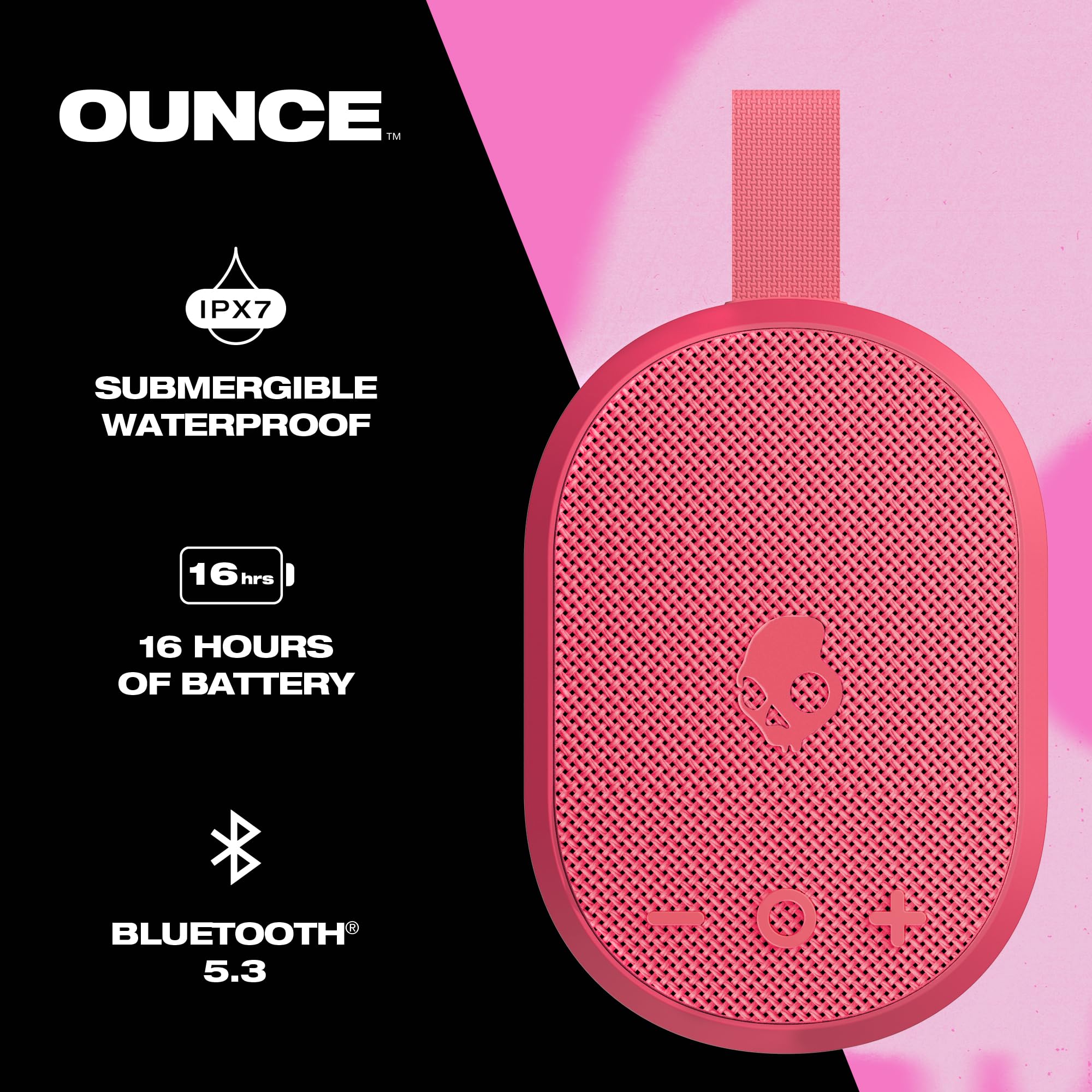 Foto 3 pulgar | Altavoz Bluetooth Skullcandy Ounce Inalámbrico Ipx7 Resistente Al Agua - Venta Internacional.