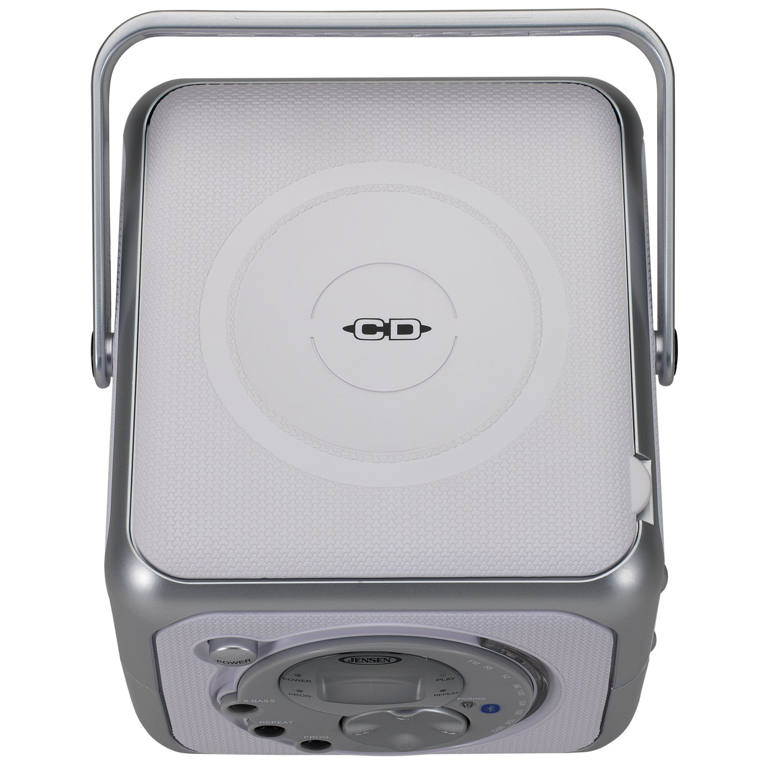Foto 3 | Boombox Jensen Fm Estéreo Cd555 Bluetooth Plateado - Venta Internacional.