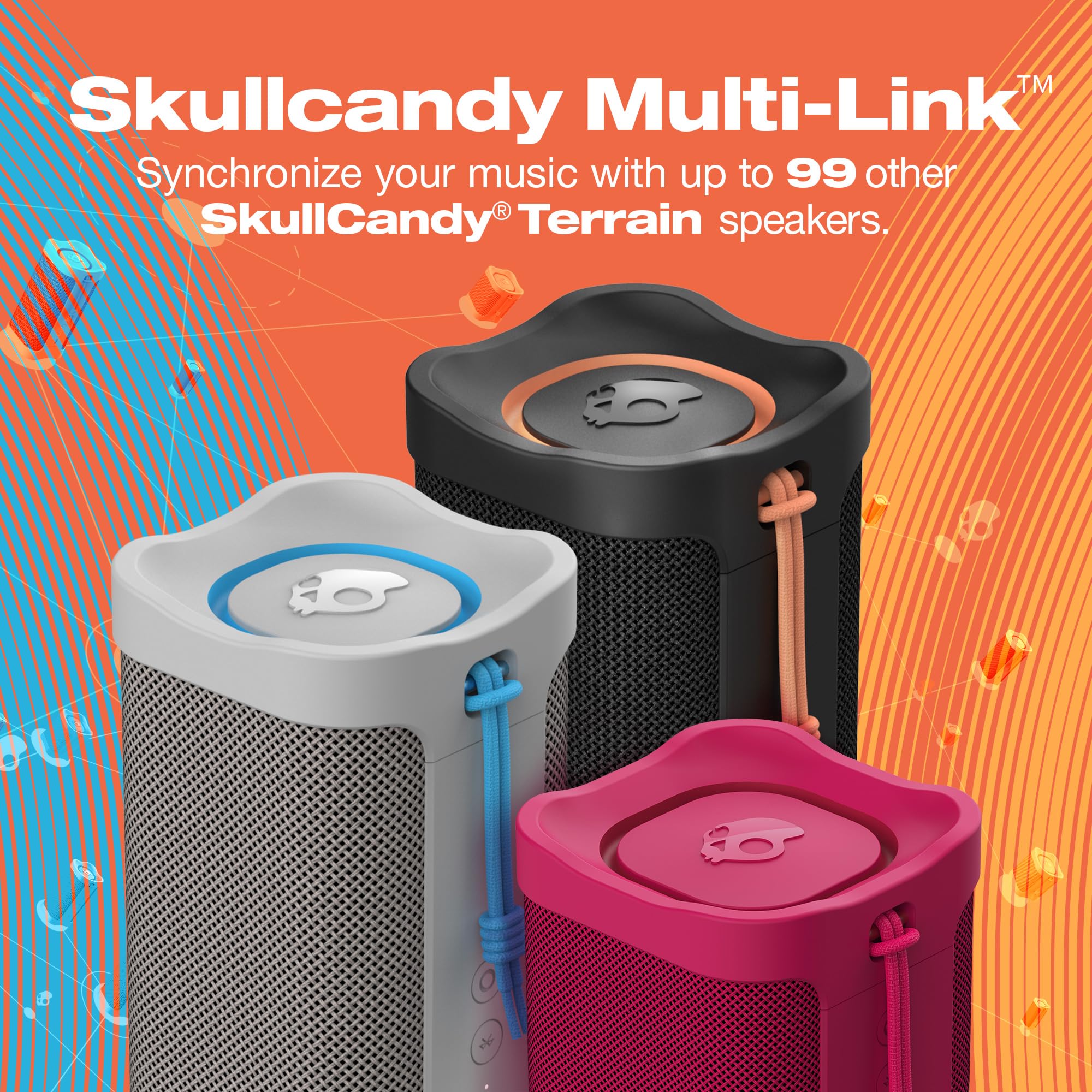 Foto 7 pulgar | Altavoz Bluetooth Skullcandy Terrain Impermeable Ipx7 14h - Venta Internacional.
