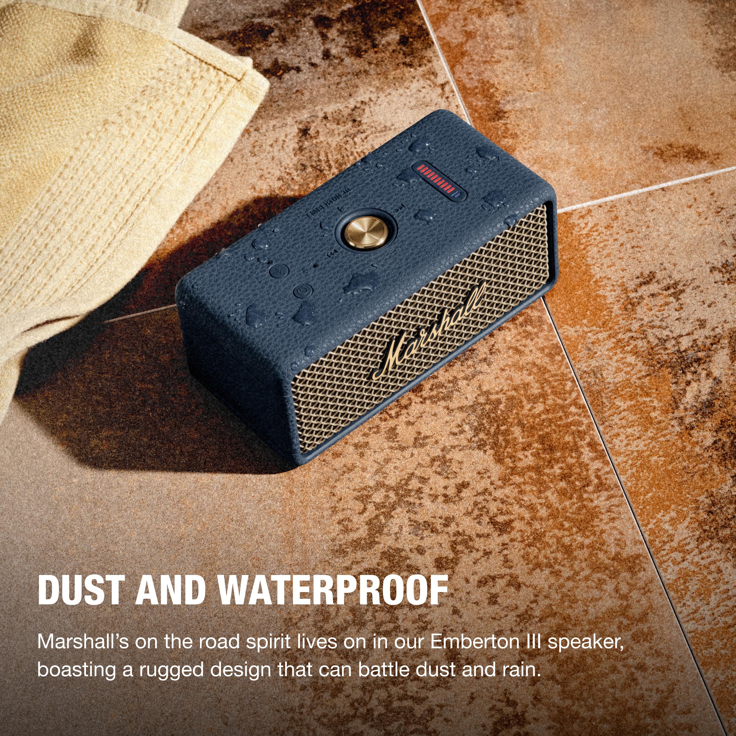 Foto 3 pulgar | Altavoz Bluetooth Marshall Emberton Iii Azul Medianoche - Venta Internacional.
