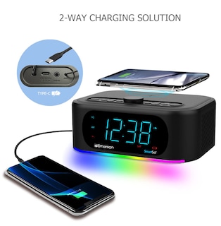 Foto 5 | Altavoz Bluetooth Emerson Smartset De 7 Colores Y 10 W Con Carga Inalámbrica - Venta Internacional.
