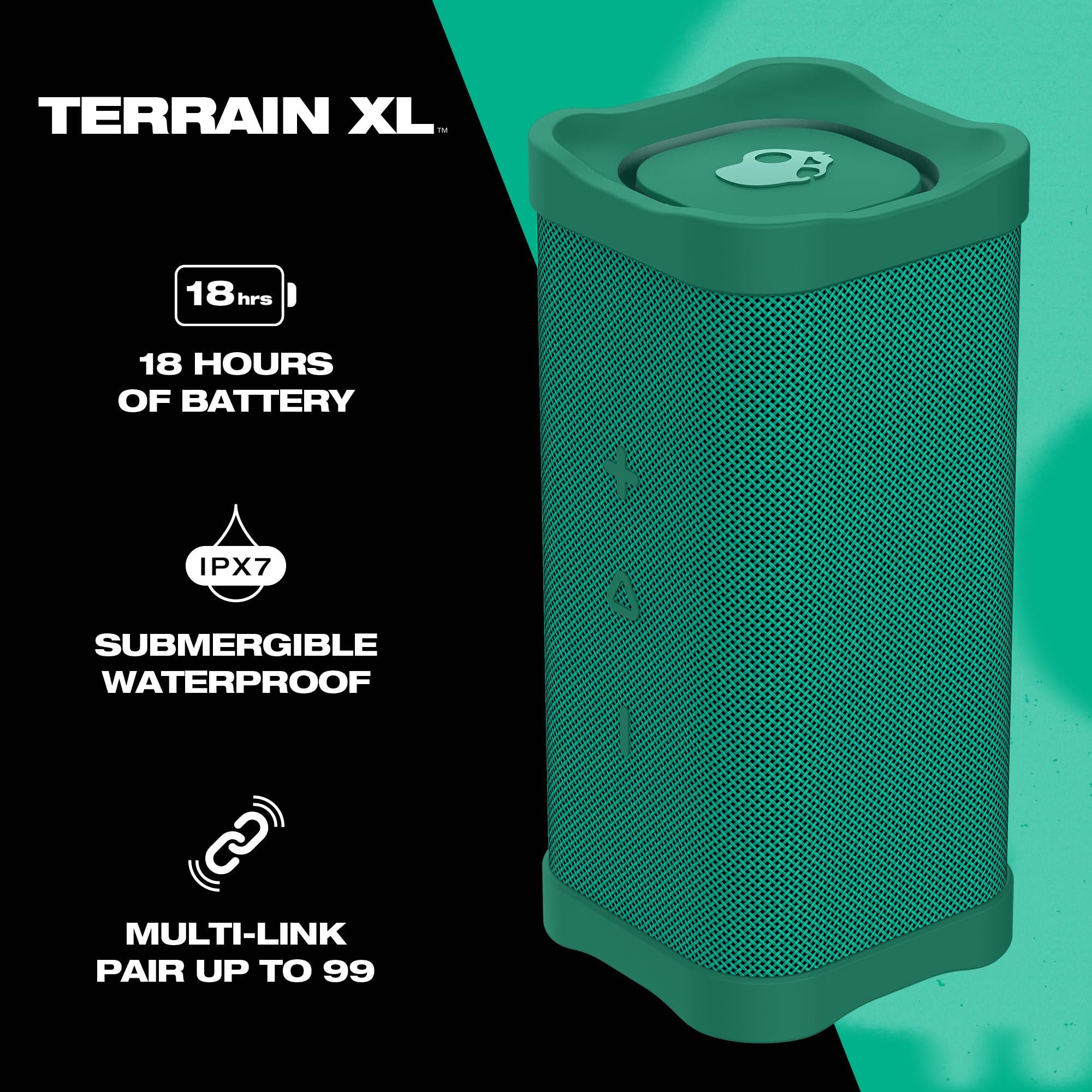 Foto 2 | Altavoz Bluetooth Skullcandy Terrain Xl Impermeable 18h Batt - Venta Internacional.