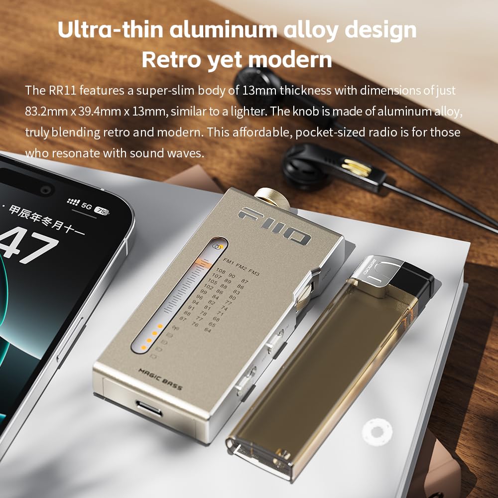 Foto 4 pulgar | Receptor De Radio Estéreo Fm Hifi Portátil Fiio Rr11 Plateado - Venta Internacional.