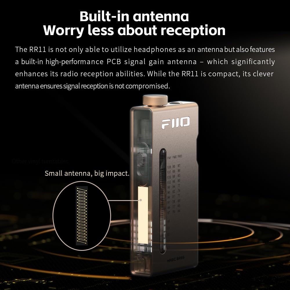 Foto 8 pulgar | Receptor De Radio Estéreo Fm Hifi Portátil Fiio Rr11 Plateado - Venta Internacional.
