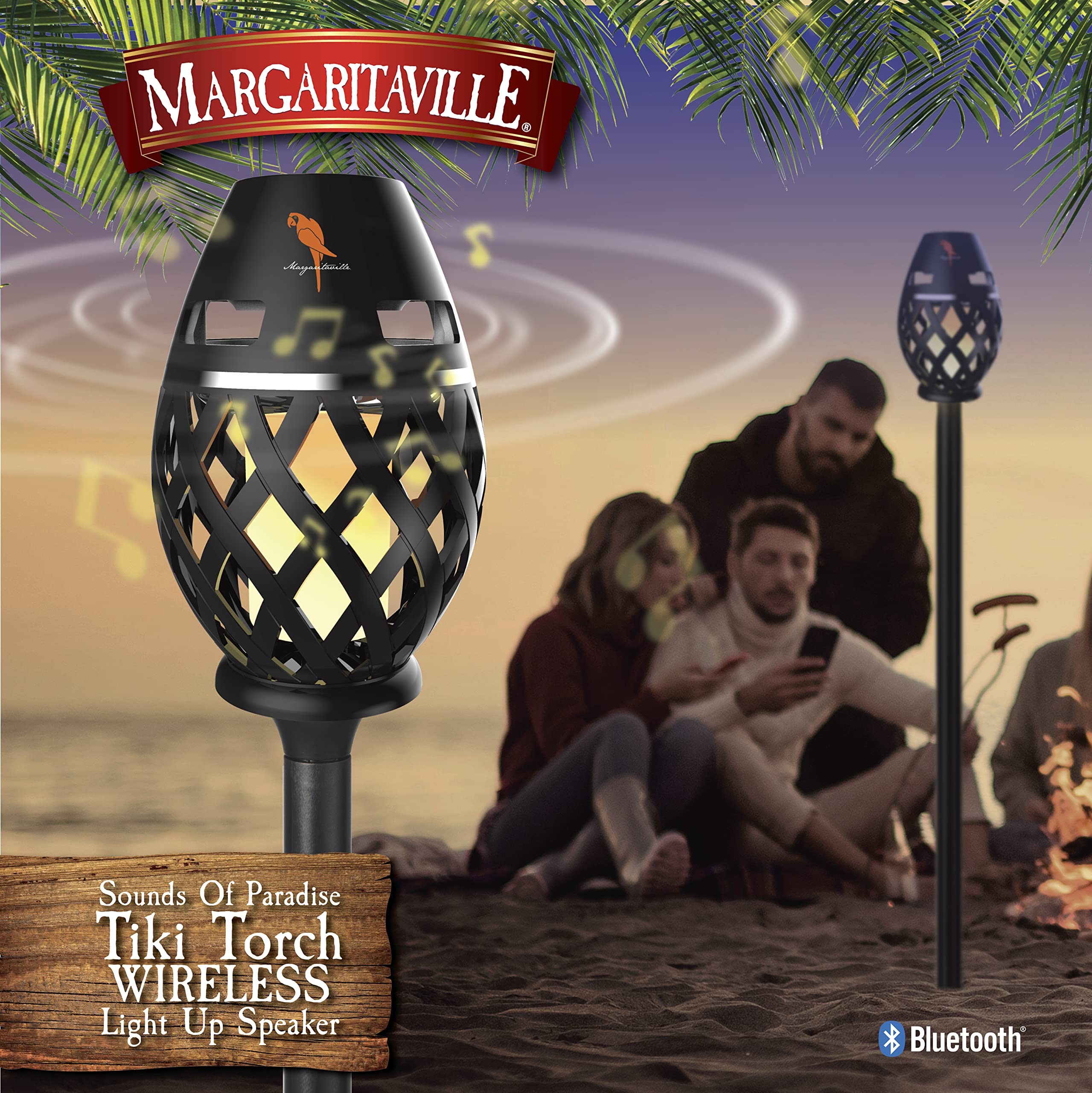 Foto 8 pulgar | Altavoz Bluetooth Margaritaville Tiki Torch A Prueba De Agua - Venta Internacional.