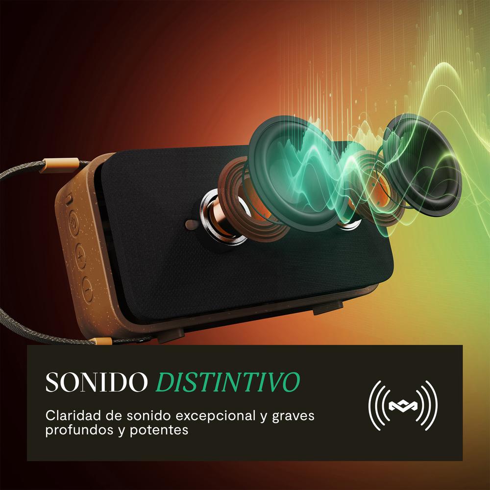Foto 5 pulgar | Bocina Rise Up Solar Signature Black The House Of Marley Bluetooth