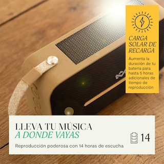 Foto 5 | Bocina Rise Up Solar Signature Black The House Of Marley Bluetooth