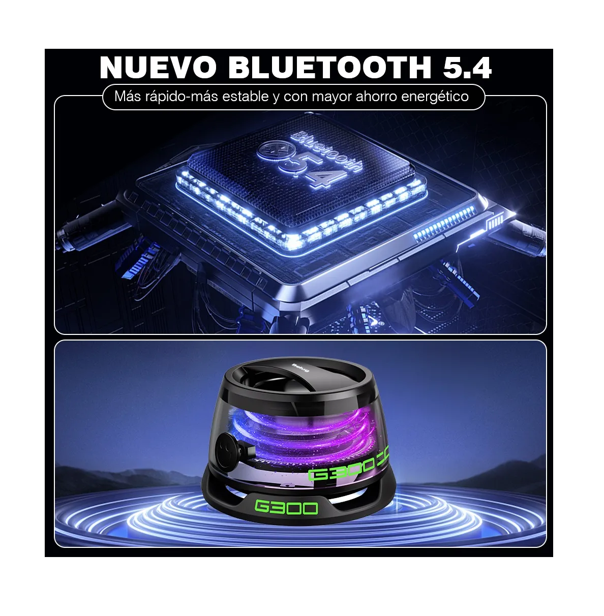 Foto 5 pulgar | Altavoz Multifunctional Portátil Magnetic Bluetooth Speaker G300 Negra