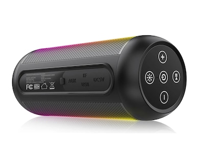Foto 4 | Bocina Subwoofer Altavoz Inalámbrico Portátil Con Rgb Carga Tipo C Negro