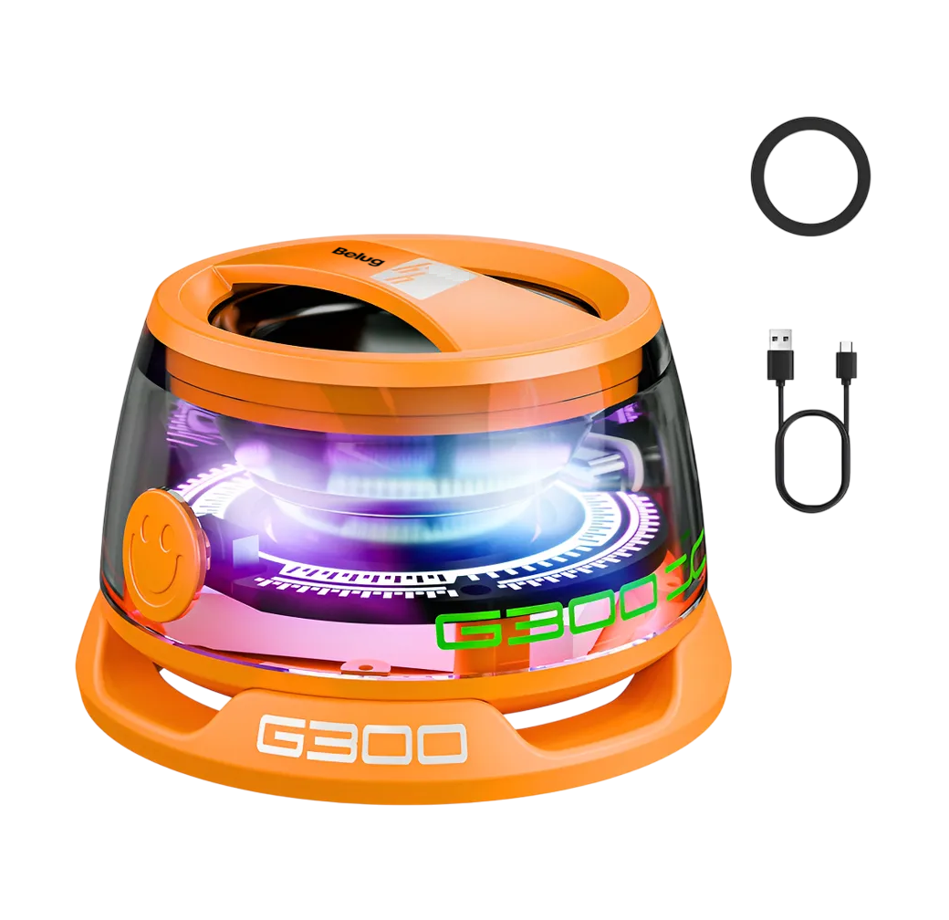 Foto 1 | Altavoz Magnético Portátil Para Bluetooth Multifuncional Rgb Naranja