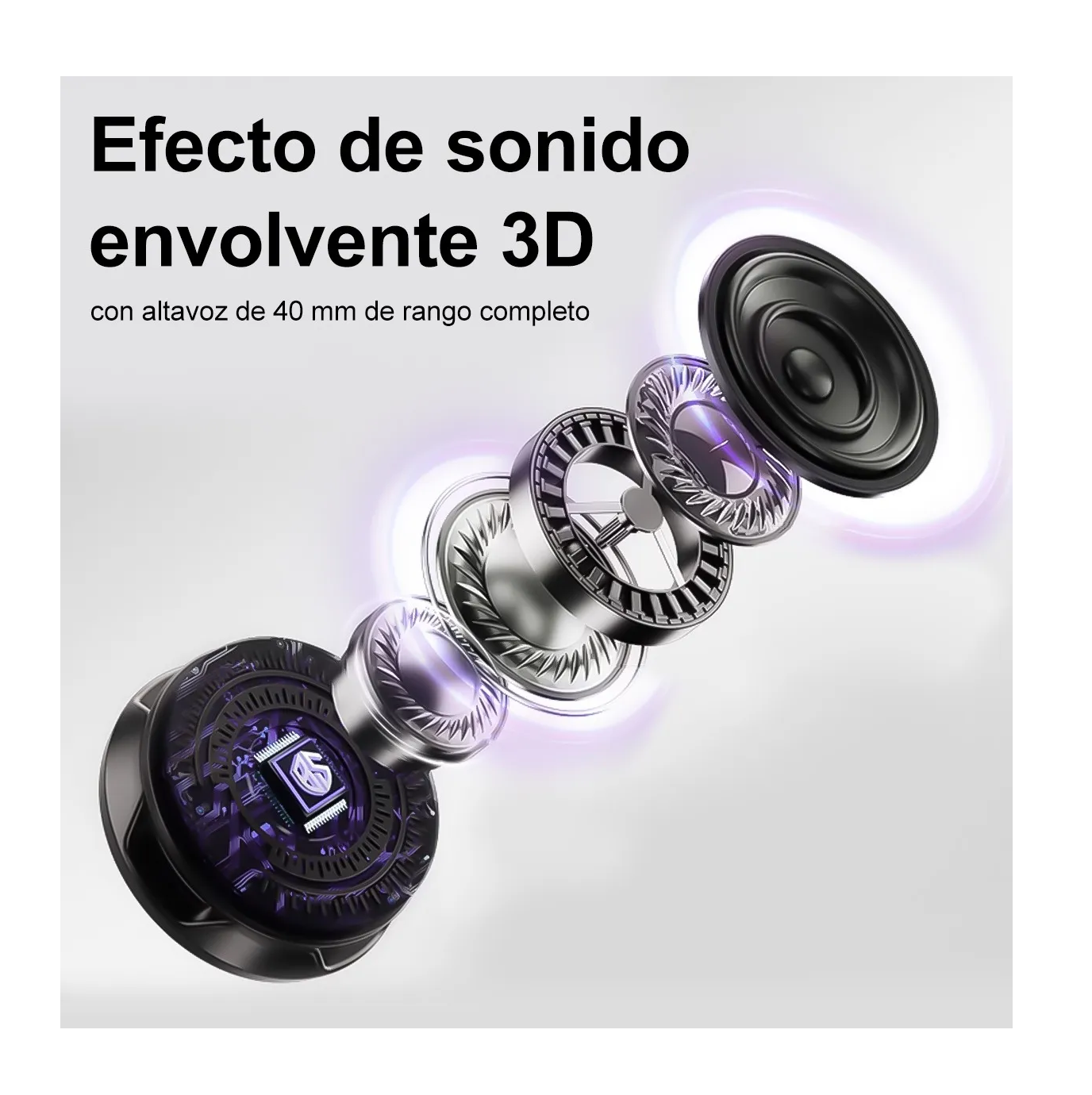 Foto 3 | Altavoz Magnético Portátil Para Bluetooth Multifuncional Rgb Naranja
