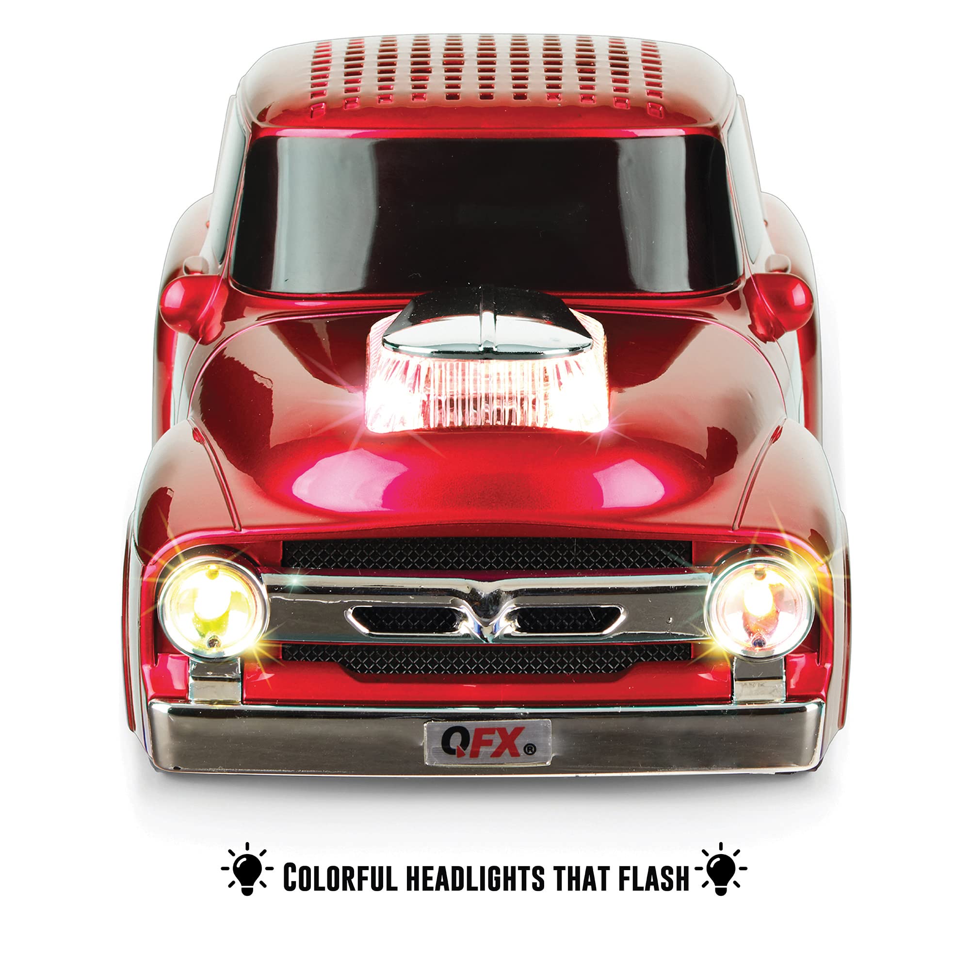 Foto 4 | Altavoz Bluetooth Qfx Bt-1956 Rd  Réplica De Camioneta  Rojo - Venta Internacional.