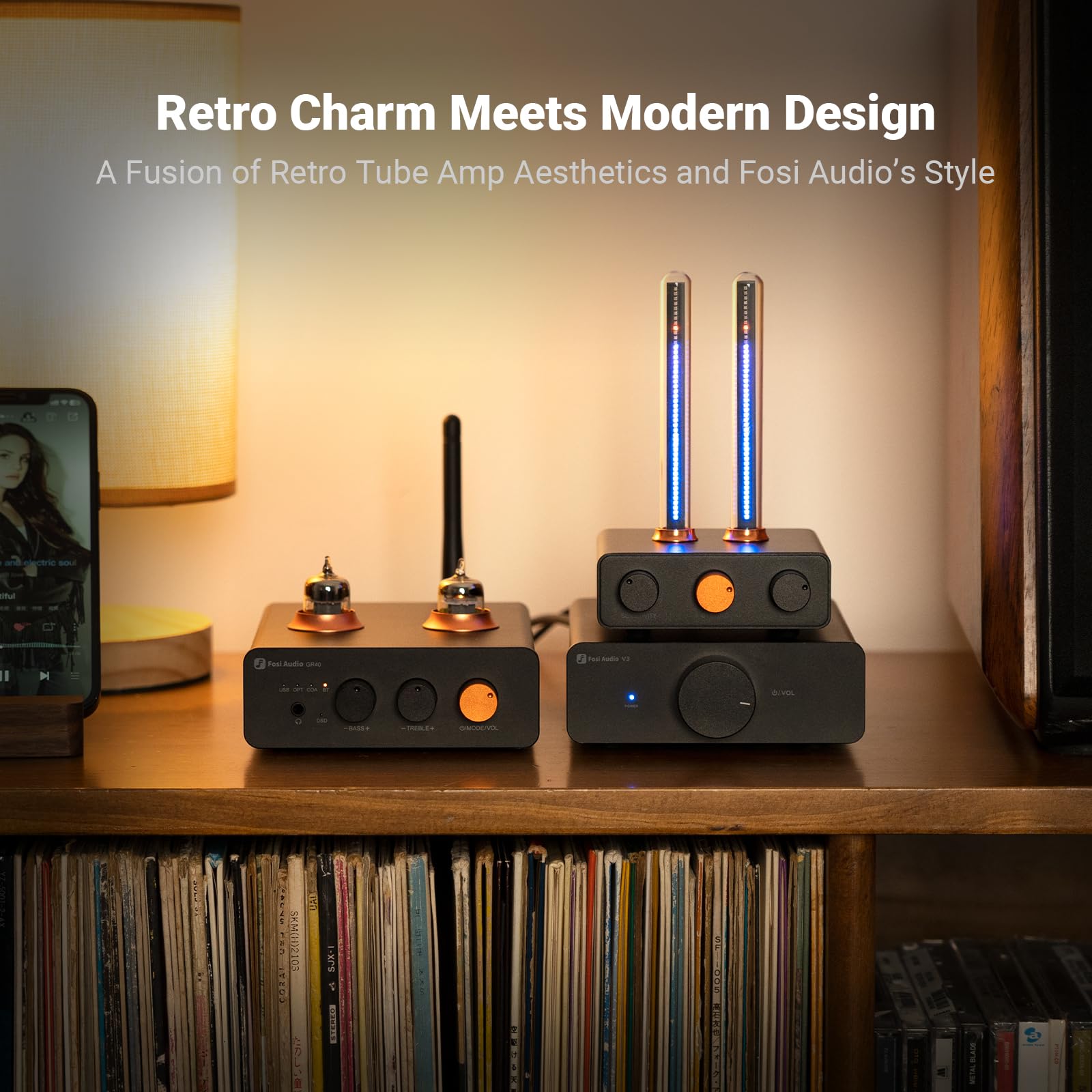 Foto 7 pulgar | Visualizador De Música Fosi Audio Vintage Tube Rgb Light Analyzer - Venta Internacional.