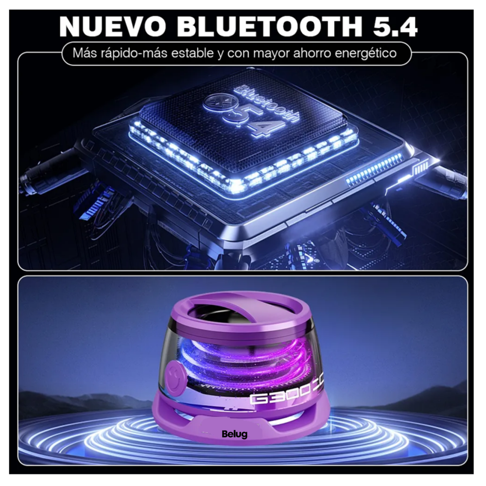 Foto 3 | Bocina Portátil Magnética Bluetooth Belug  Purpura