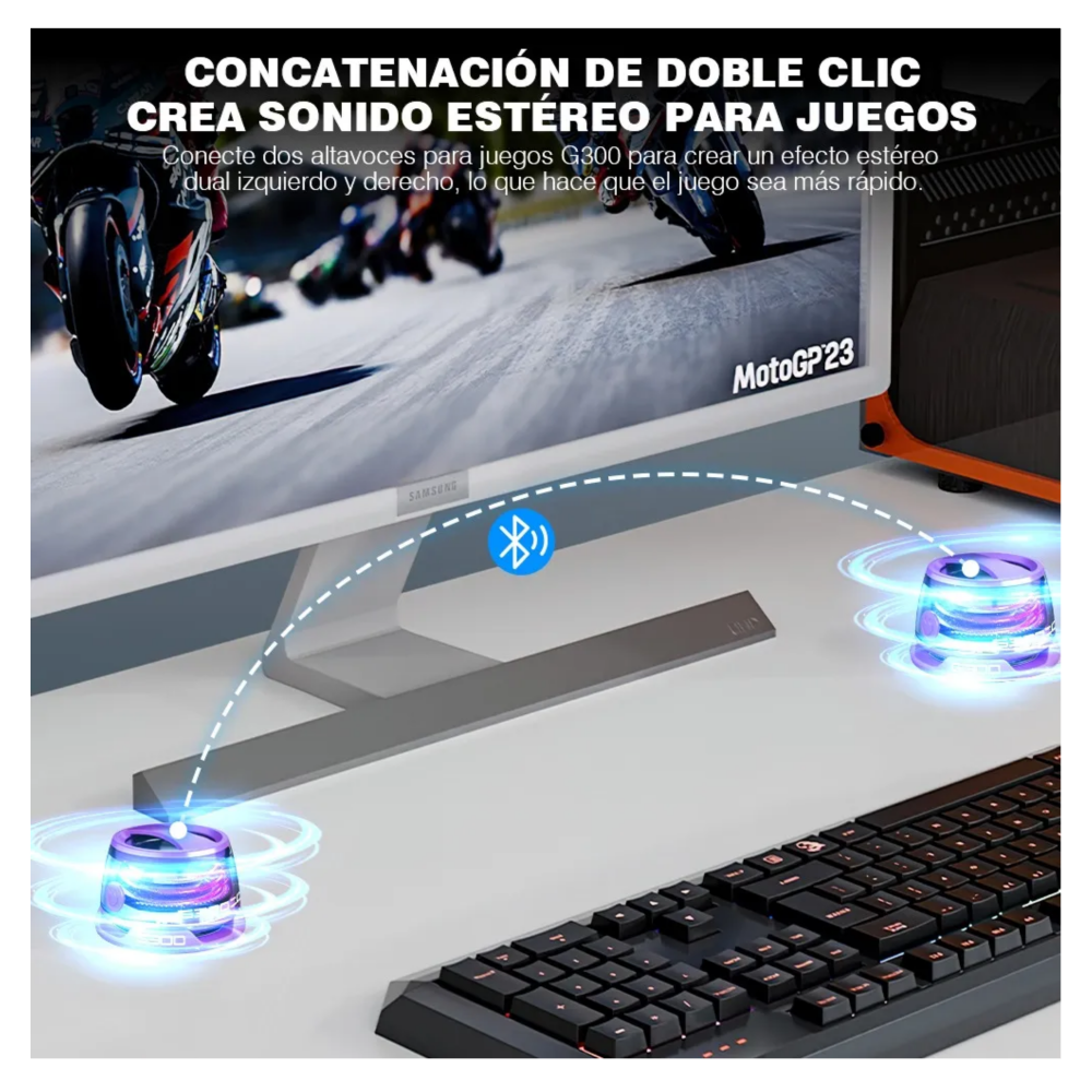 Foto 5 pulgar | Bocina Portátil Magnética Bluetooth Belug  Purpura