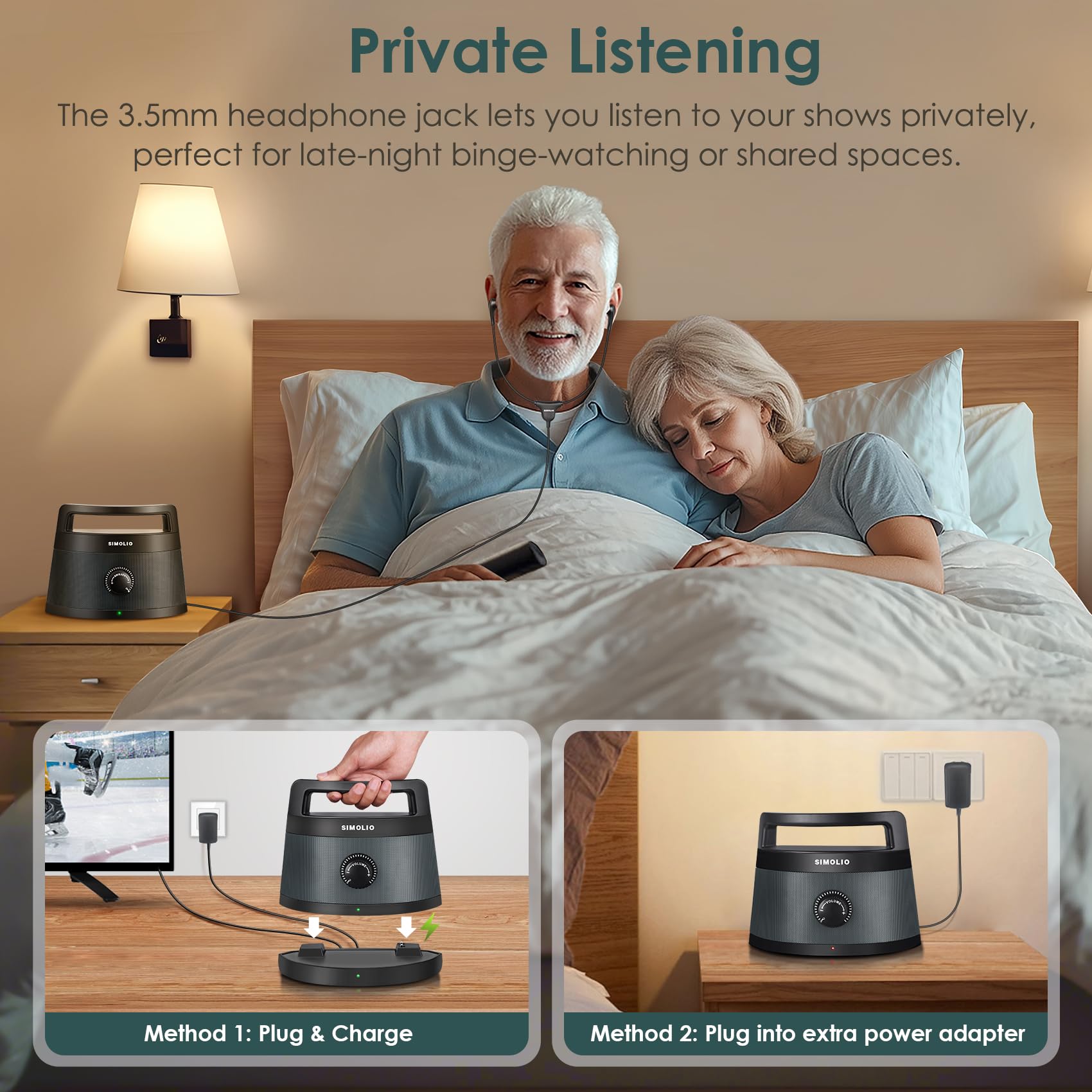 Foto 8 pulgar | Altavoces Inalámbricos Simolio 621d Plus Para Tv Seniors Bluetooth - Venta Internacional.