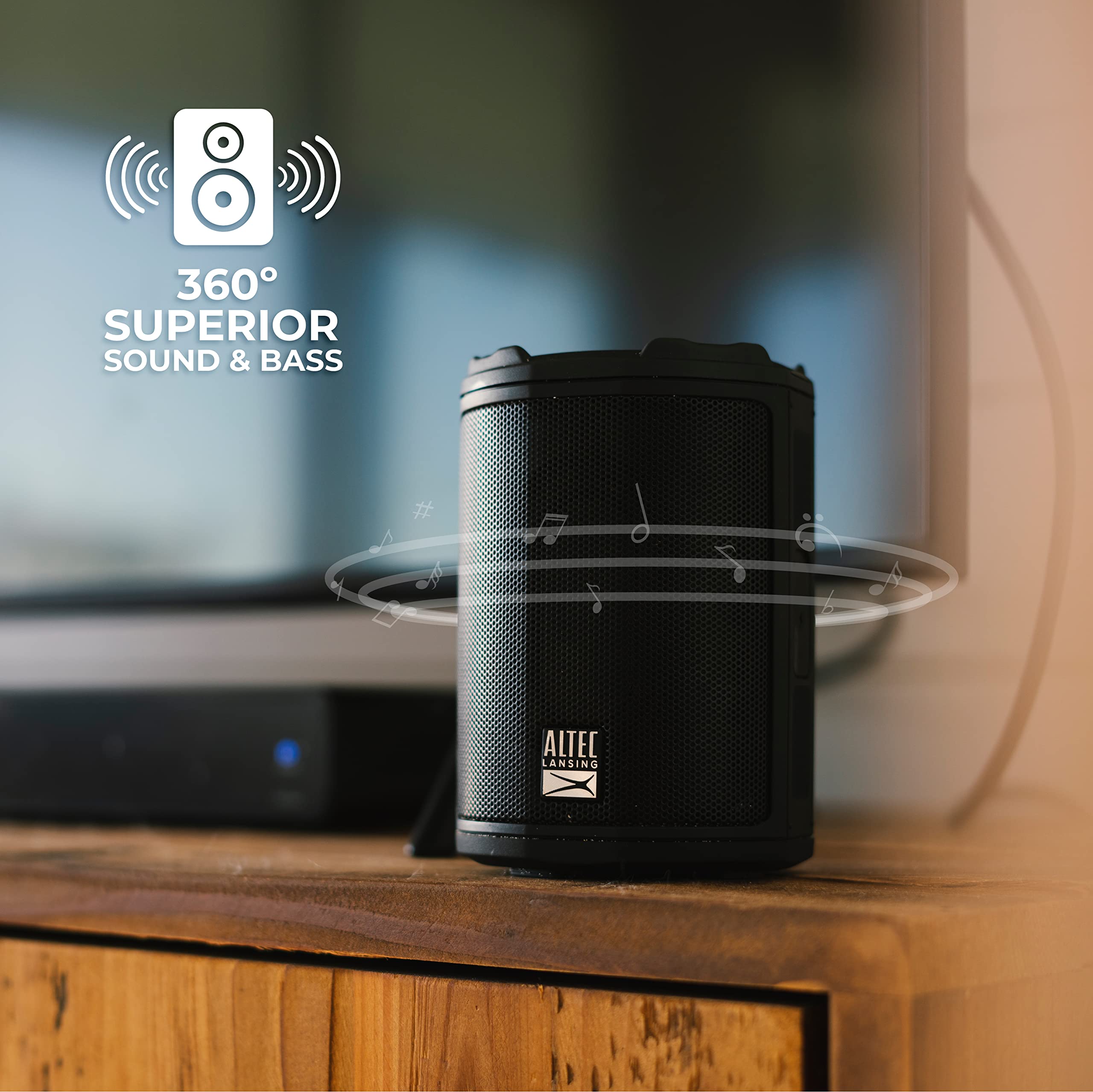 Foto 7 | Altavoz Bluetooth Inalámbrico Altec Lansing Hydramotion Negro - Venta Internacional.