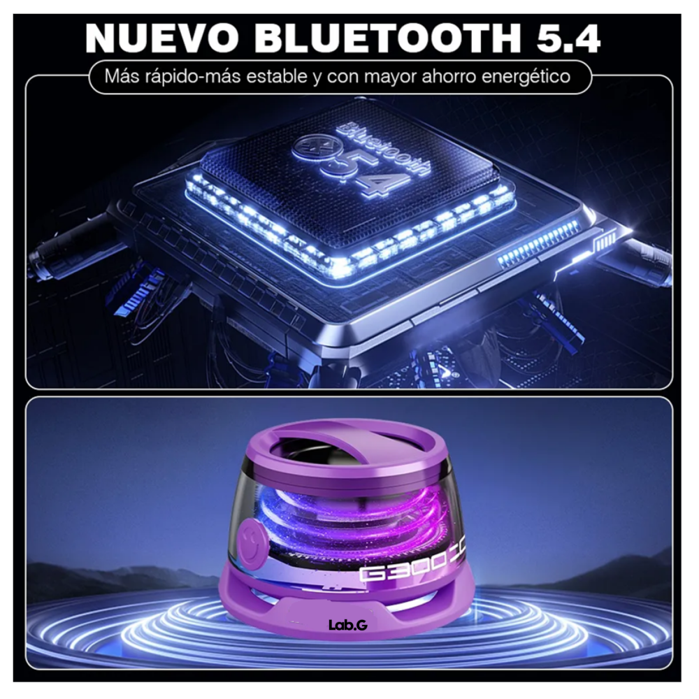 Foto 4 pulgar | Bocina Portátil Magnética Bluetooth Lab.g  Purpura