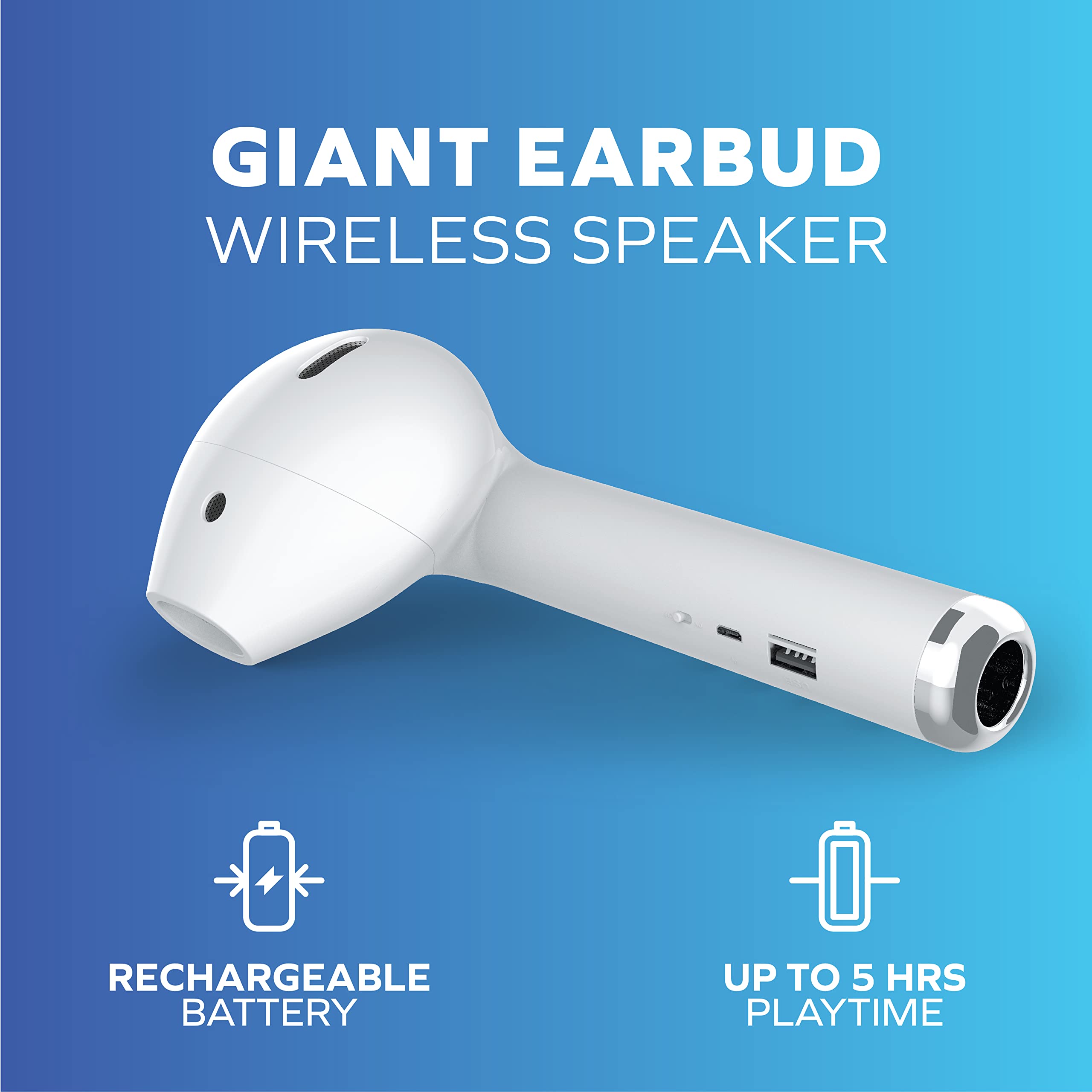 Foto 2 | Altavoz Inalámbrico Coby True Portable Earbud Bluetooth 415ml - Venta Internacional.