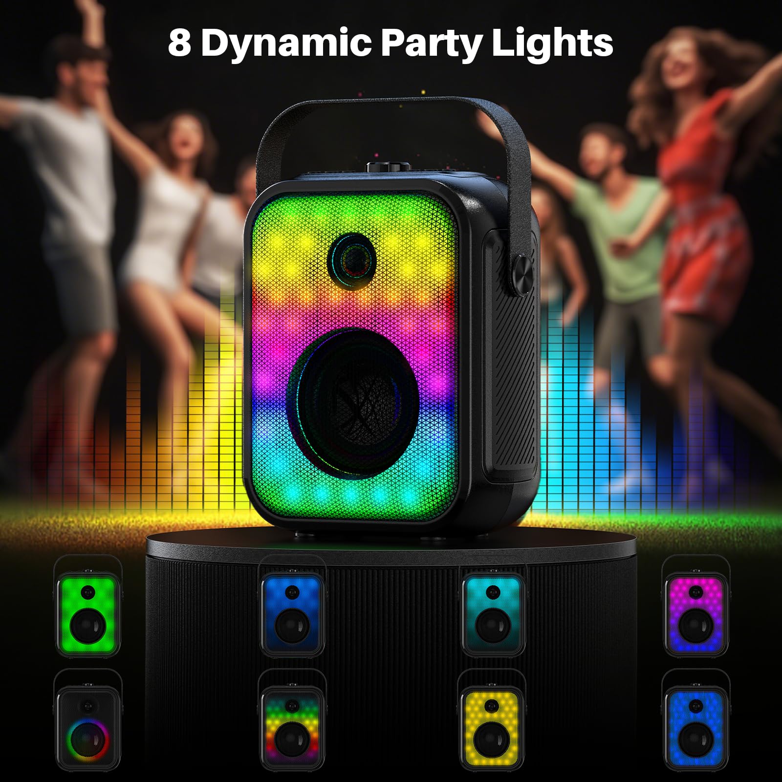 Foto 5 pulgar | Altavoz Bluetooth Portátil Karaoke Machine Bobtot Con 2 Micrófonos - Venta Internacional.