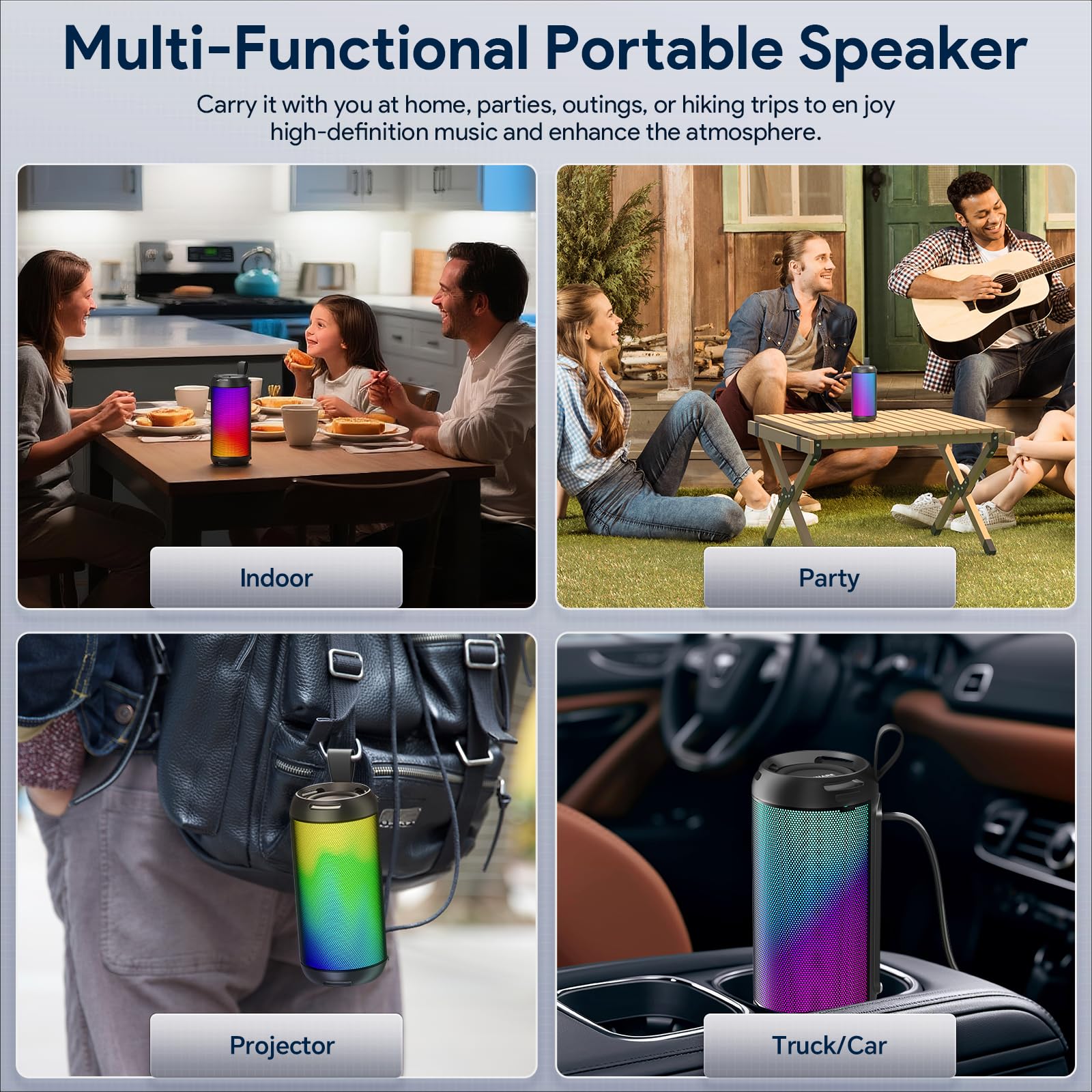 Foto 7 | Altavoz Bluetooth Fulminare Portátil 26w Hd Sound Ipx5 Negro - Venta Internacional.