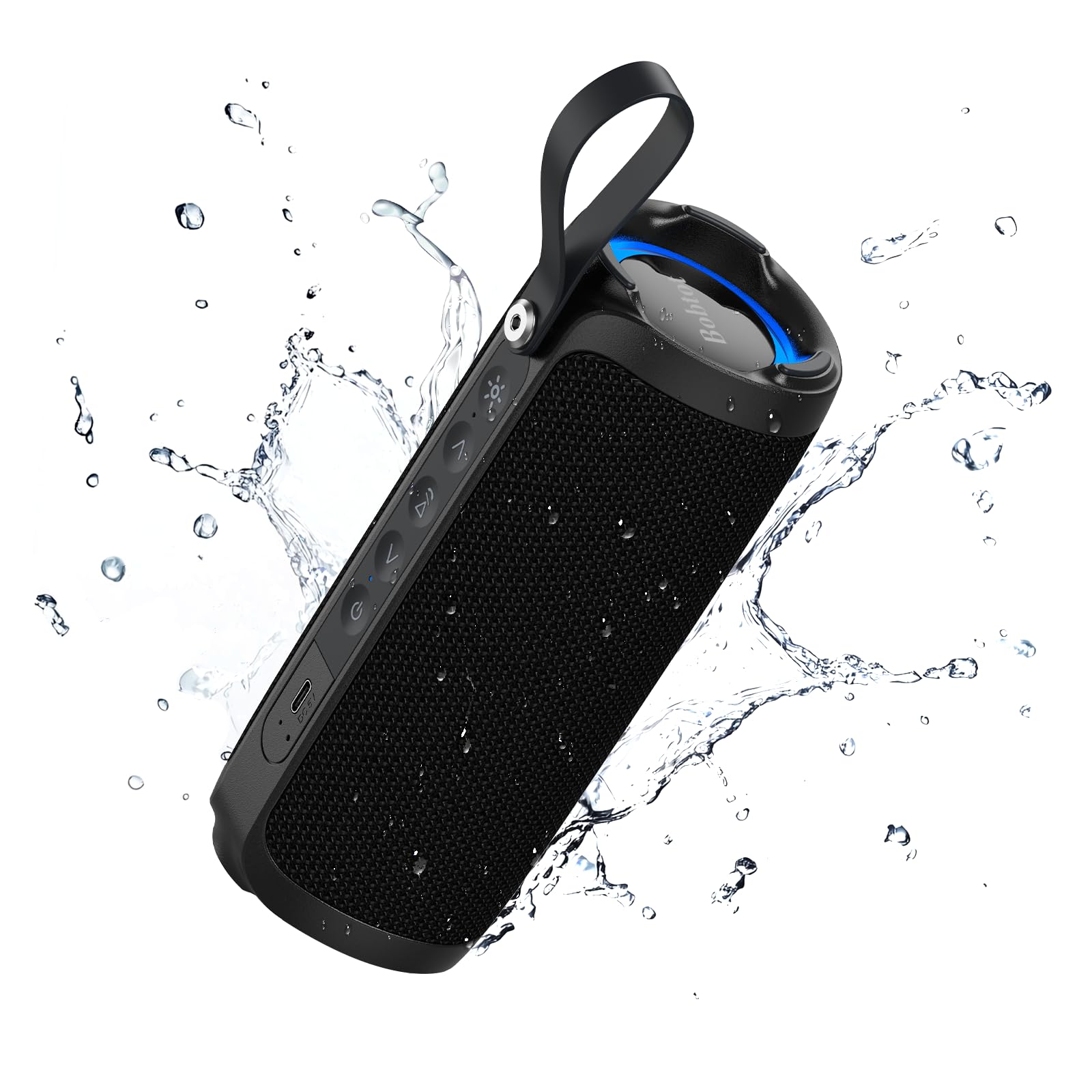 Foto 2 pulgar | Altavoz Bluetooth Bobtot Portable Ipx6 Resistente Al Agua 15w Negro - Venta Internacional.