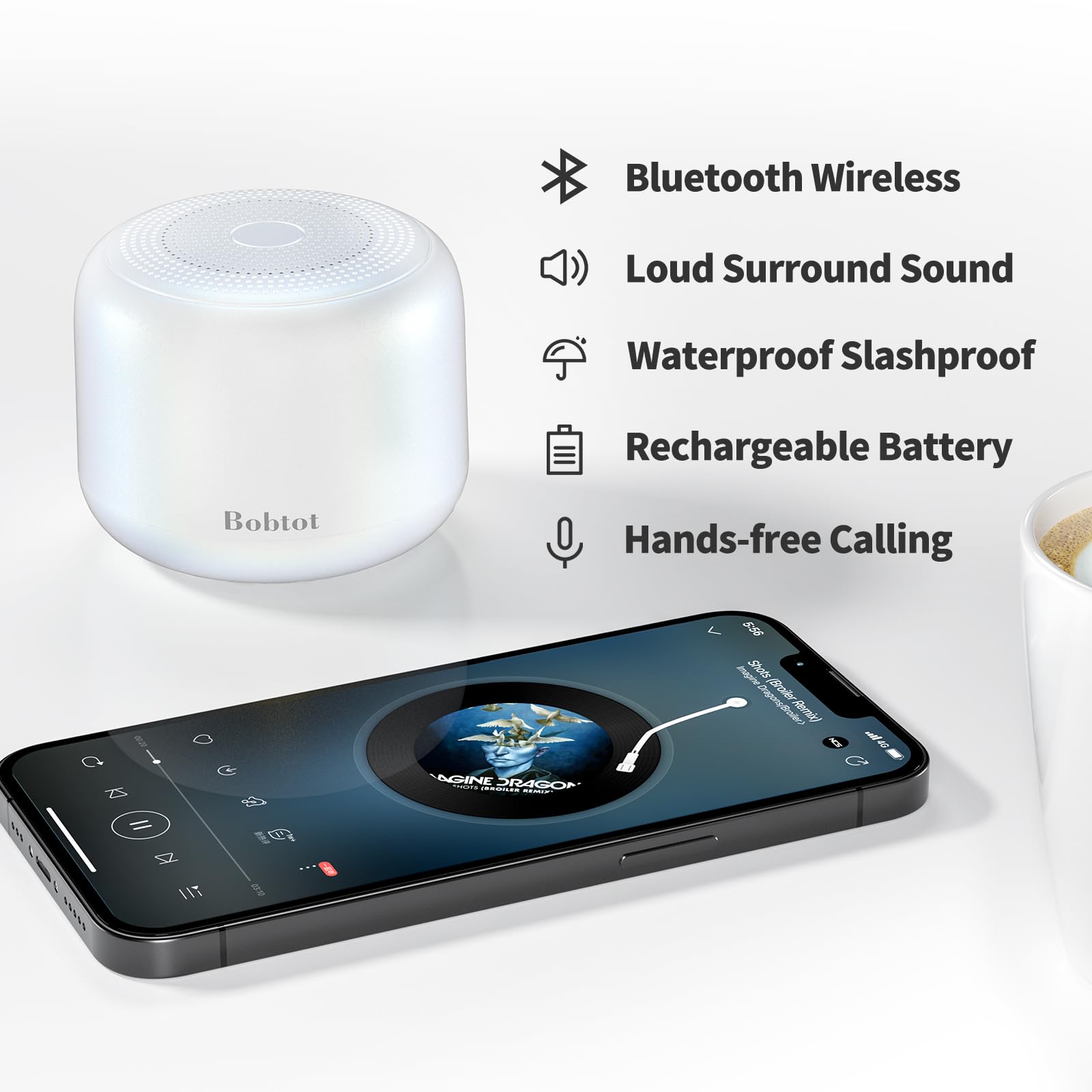 Foto 3 pulgar | Altavoz Bluetooth Portátil Bobtot Con Correa Ipx5 Impermeable - Venta Internacional.