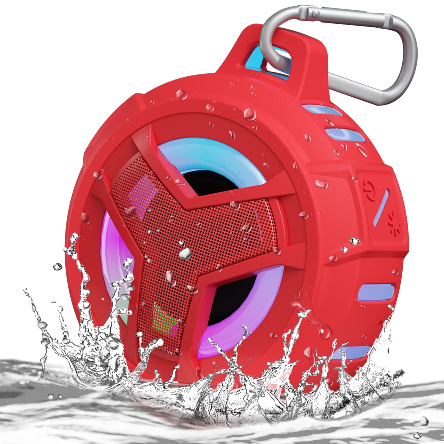 Foto 2 pulgar | Altavoz Bluetooth Para Ducha Eboda  Resistente Al Agua  Con Luz Led Roja - Venta Internacional.