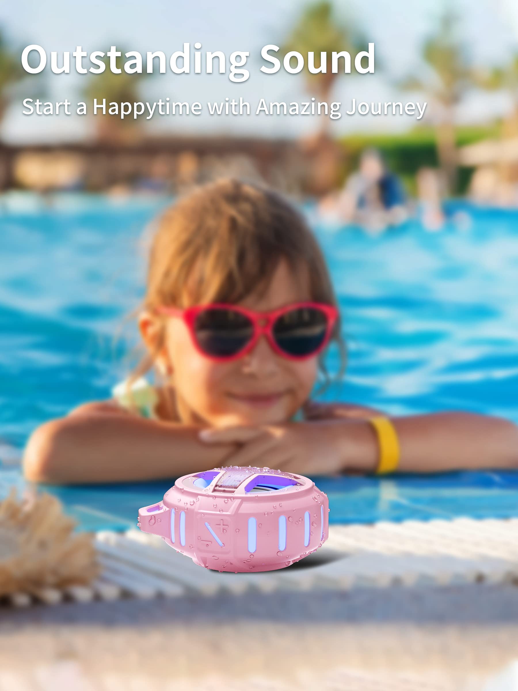 Foto 7 pulgar | Altavoz De Ducha Bluetooth Eboda Ip67 Impermeable Rosa - Venta Internacional.