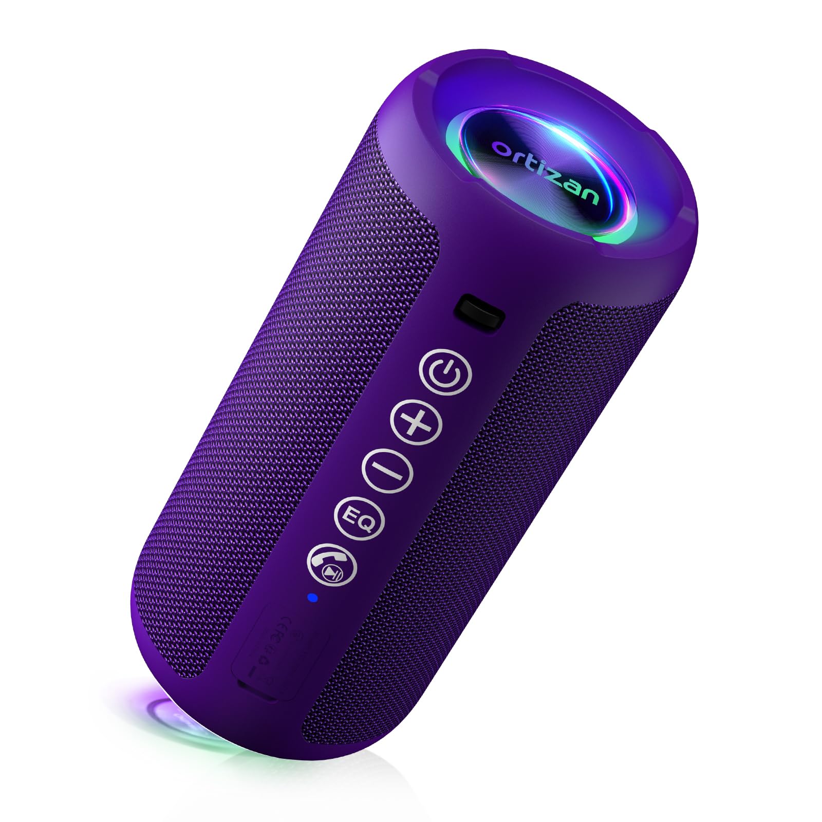 Foto 2 pulgar | Altavoz Bluetooth Ortizan Portable Ipx7 Resistente Al Agua 24w Morado - Venta Internacional.