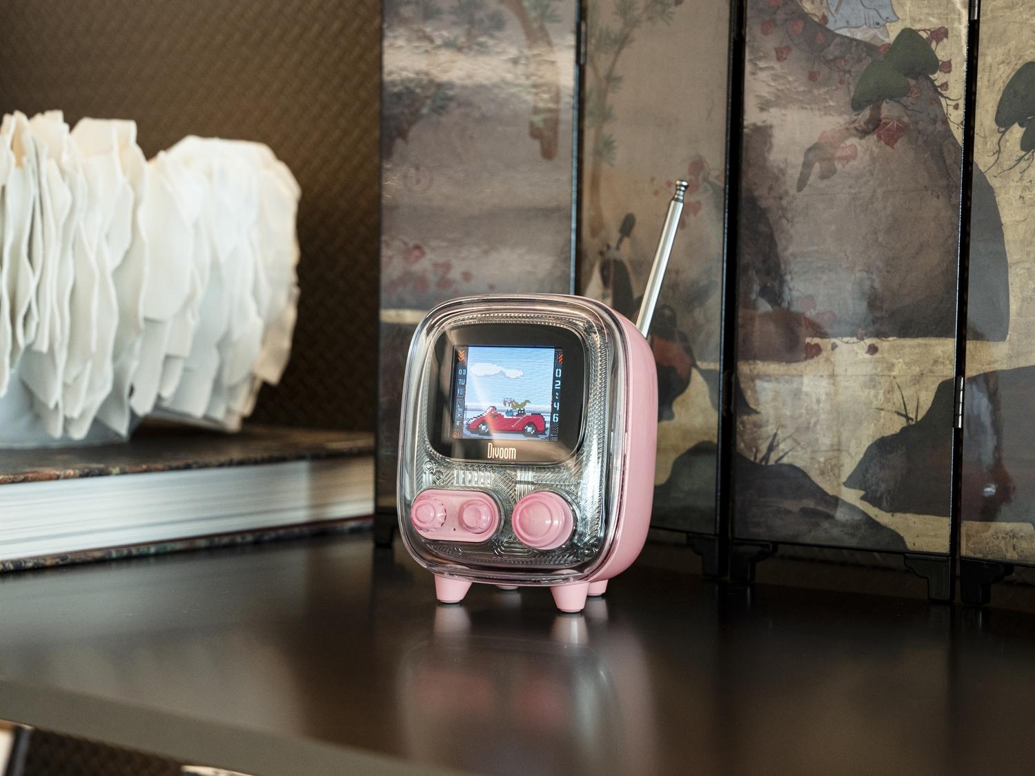 Foto 4 | Divoom Tiivoo-2 Pixel Art Altavoz Bt Portátil Pantalla Led Rosa