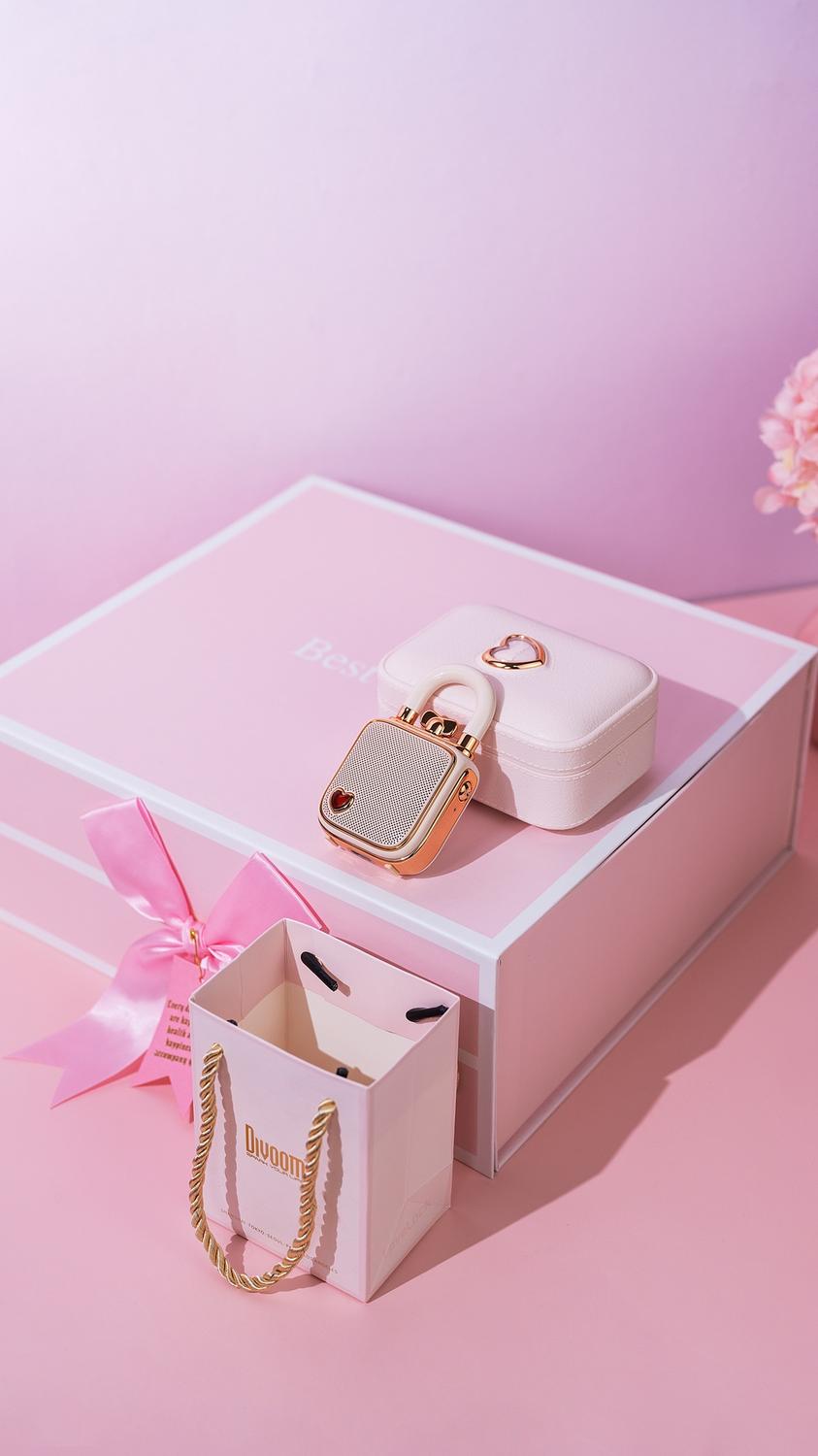 Foto 8 pulgar | Divoom Lovelock Altoparlante Bluetooth Rosa