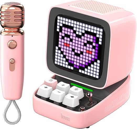 Foto 2 pulgar | Divoom Ditoomic Rosa - Altavoz Bluetooth Con Microfono  Función Karaoke