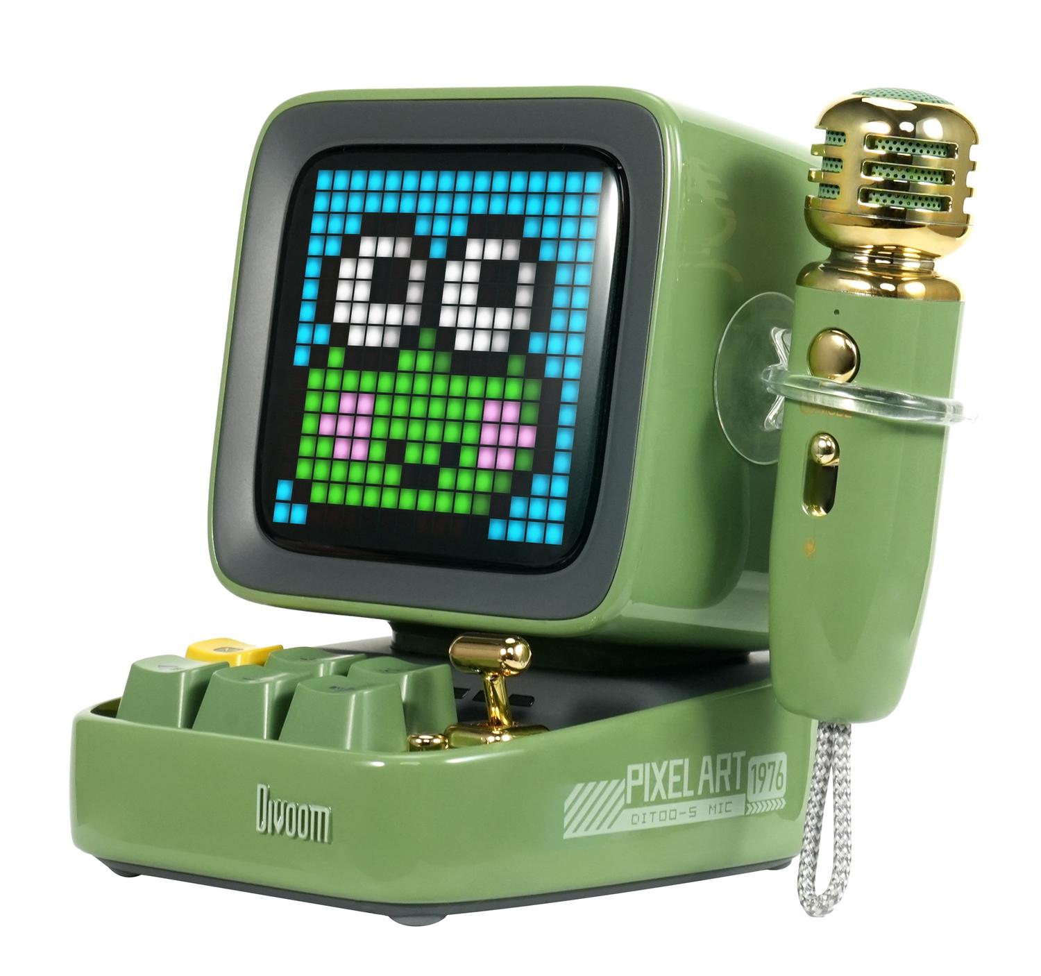 Foto 1 | Divoom Ditoomic - Micrófono Con Altavoz Bt  Función Karaoke  Color Verde