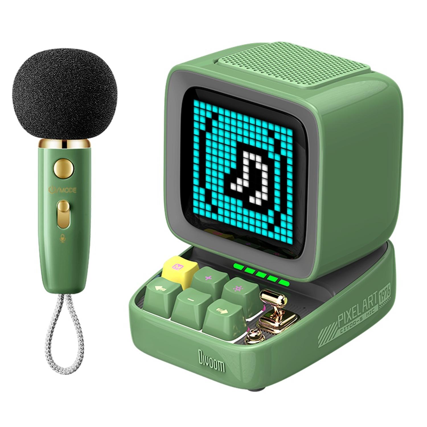 Foto 2 | Divoom Ditoomic - Micrófono Con Altavoz Bt  Función Karaoke  Color Verde