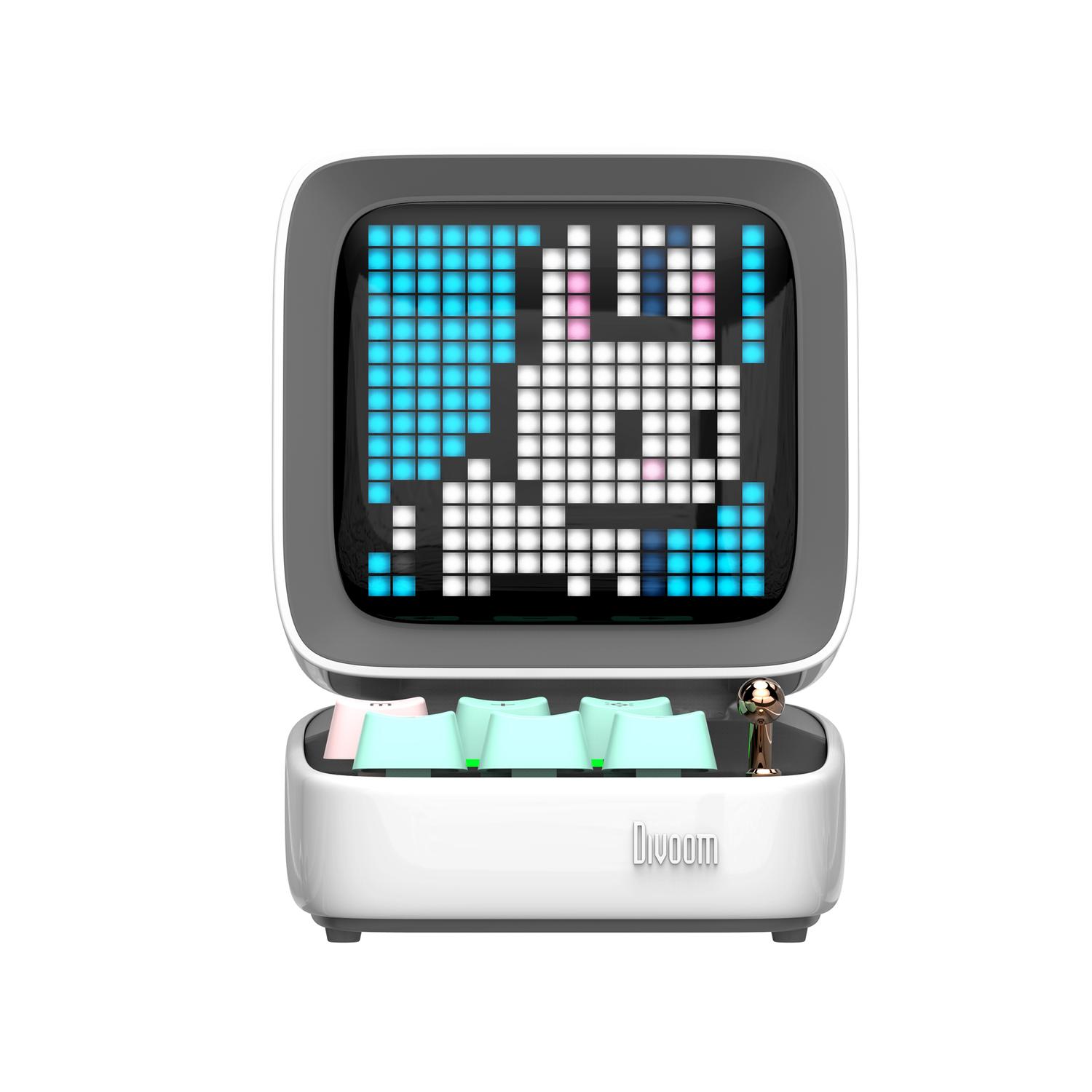 Foto 2 pulgar | Divoom Ditoo Pixelart Altavoz Bt Retro C/ Pantalla Led Blanco