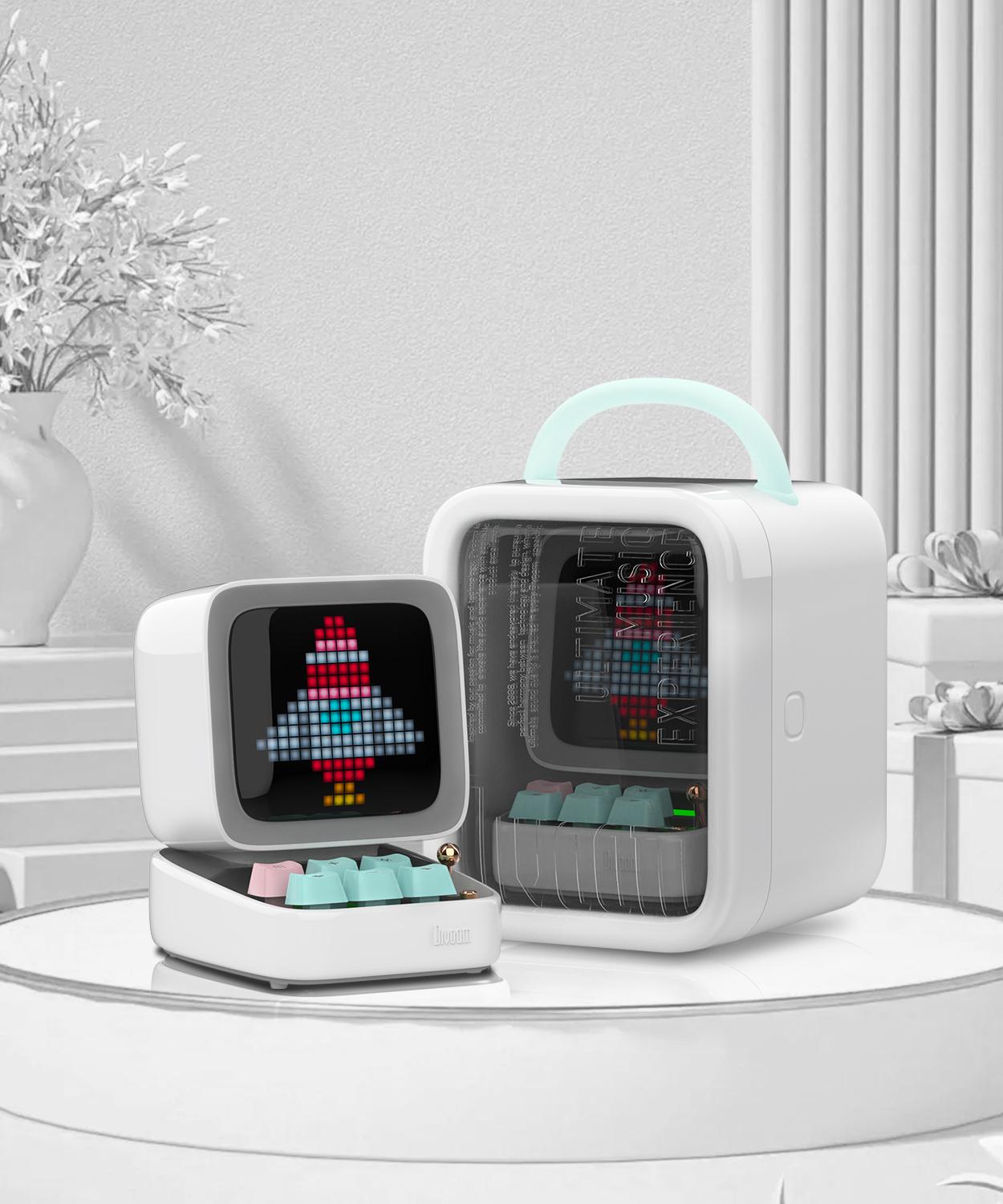 Foto 7 pulgar | Divoom Ditoo Pixelart Altavoz Bt Retro C/ Pantalla Led Blanco